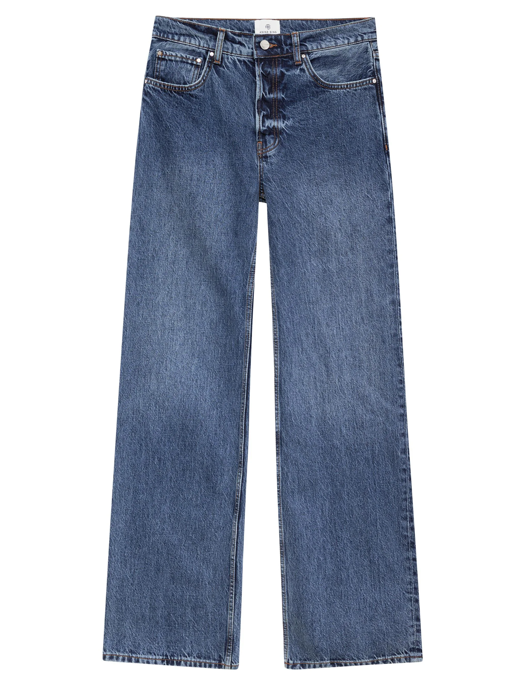 Women's Hugh Wide-Leg Jeans - Dark Indigo - 1