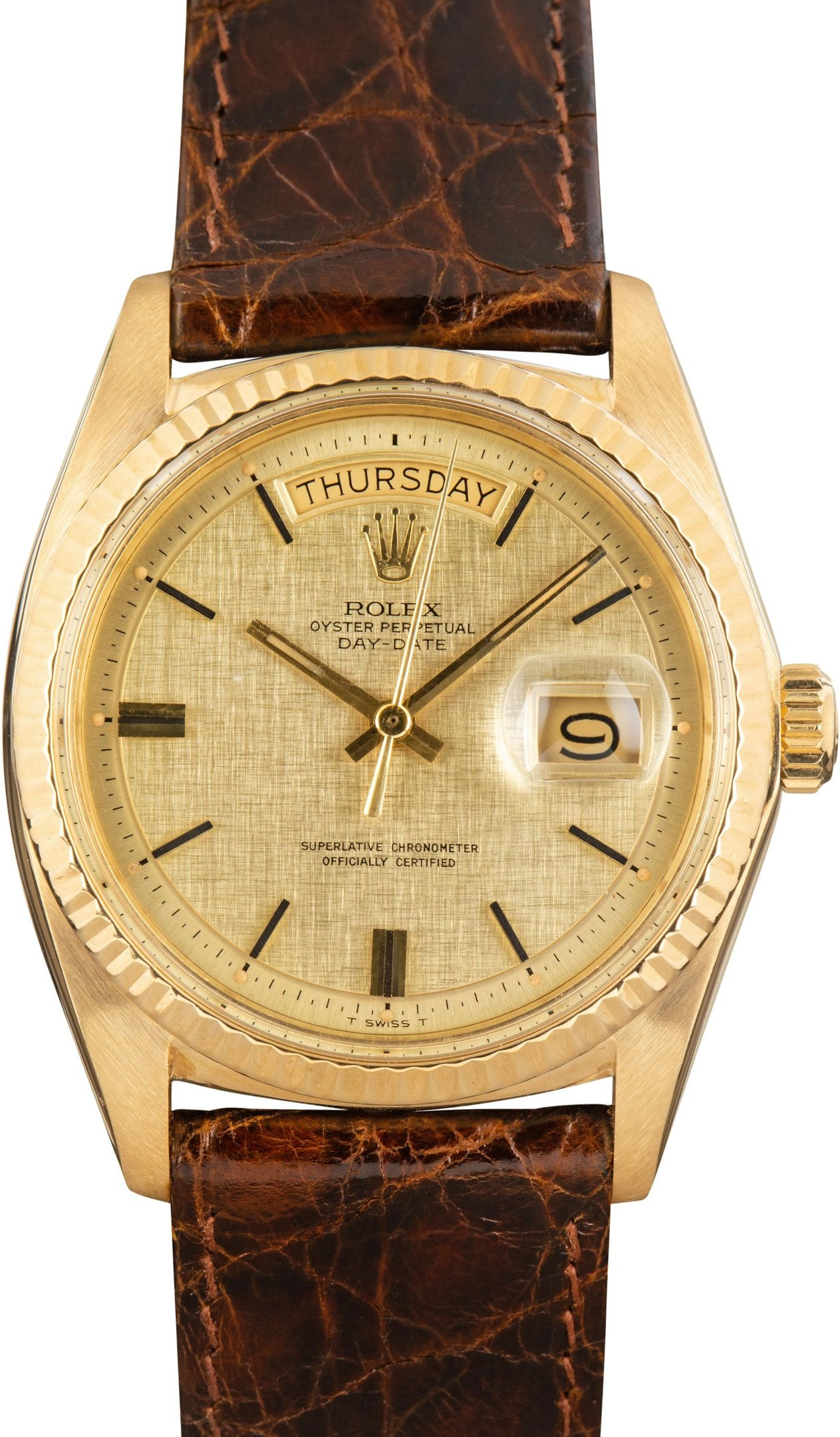 Rolex Day-Date Ref 1803 Champagne Linen Dial - 1