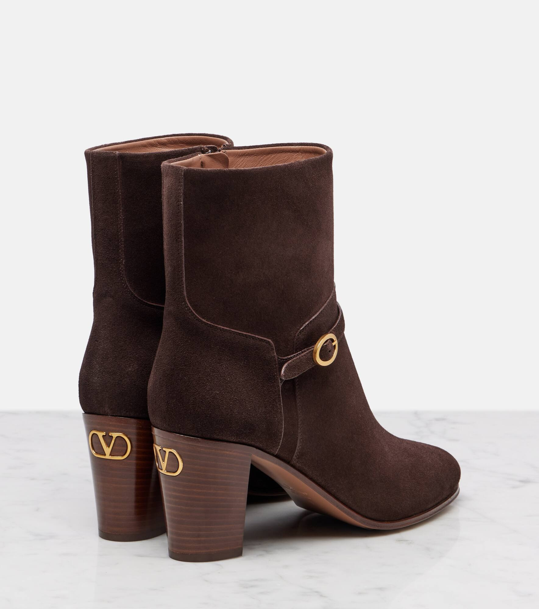 Pattie 75 suede ankle boots - 2