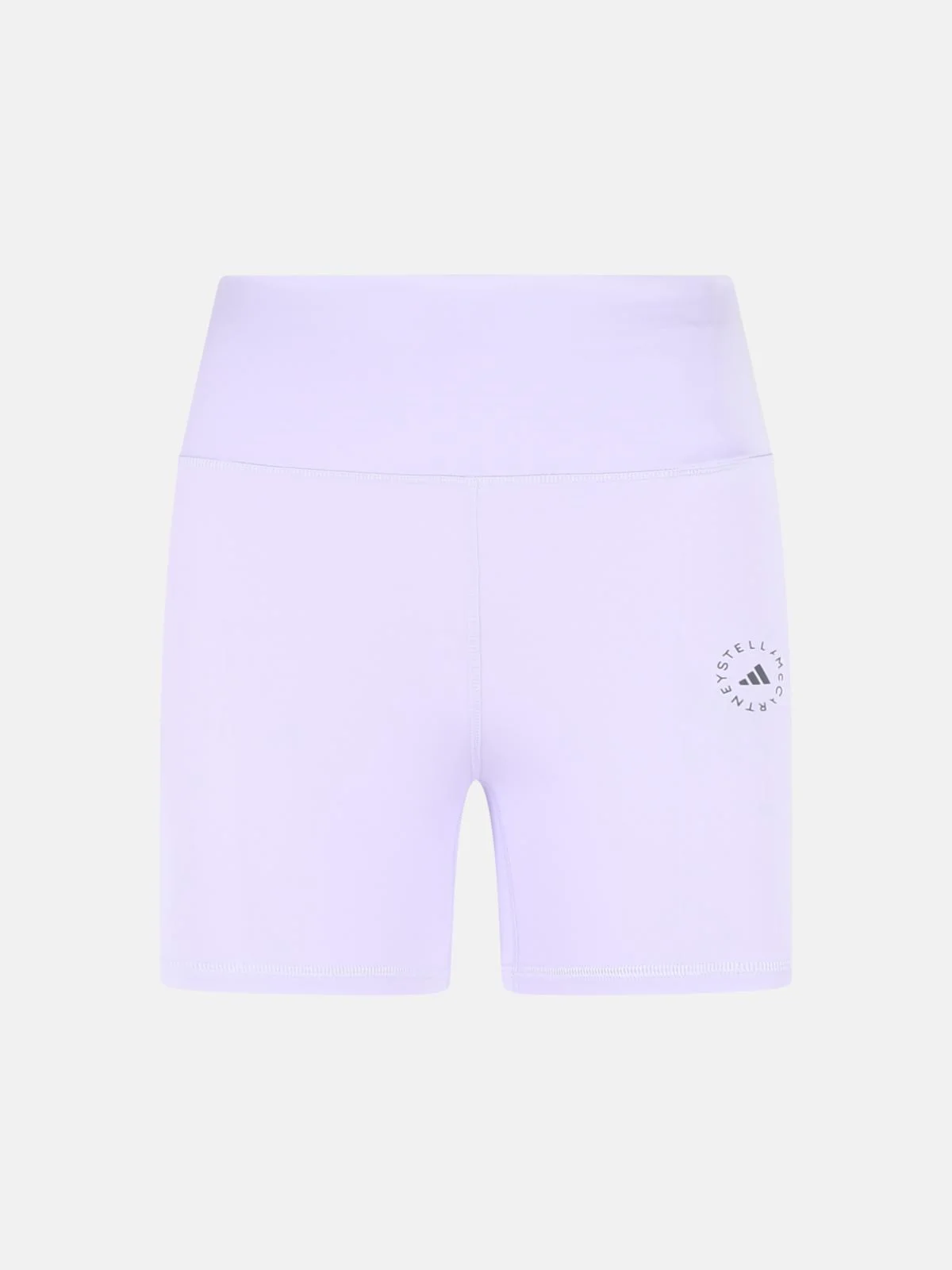 'TST' LILAC POLYESTER BLEND SHORTS - 1