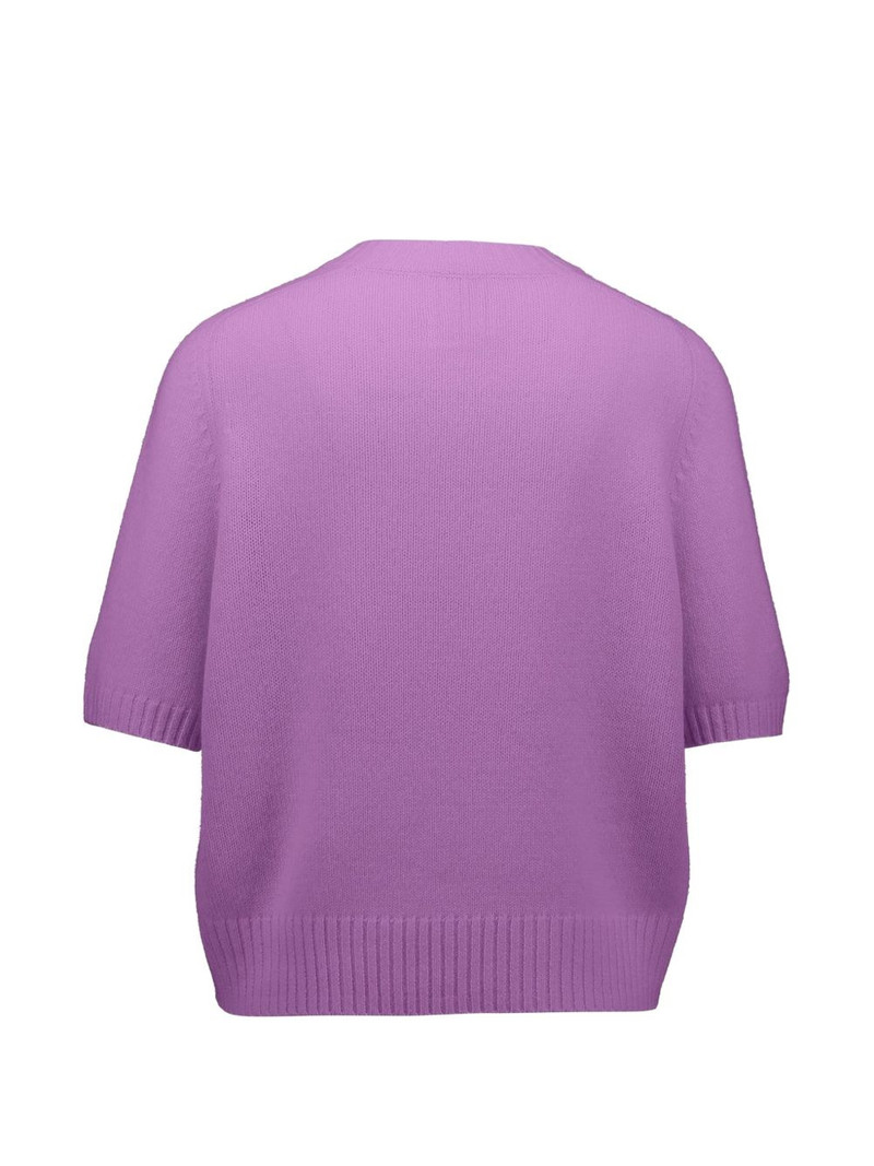 Allude short-sleeve cashmere sweater outlook