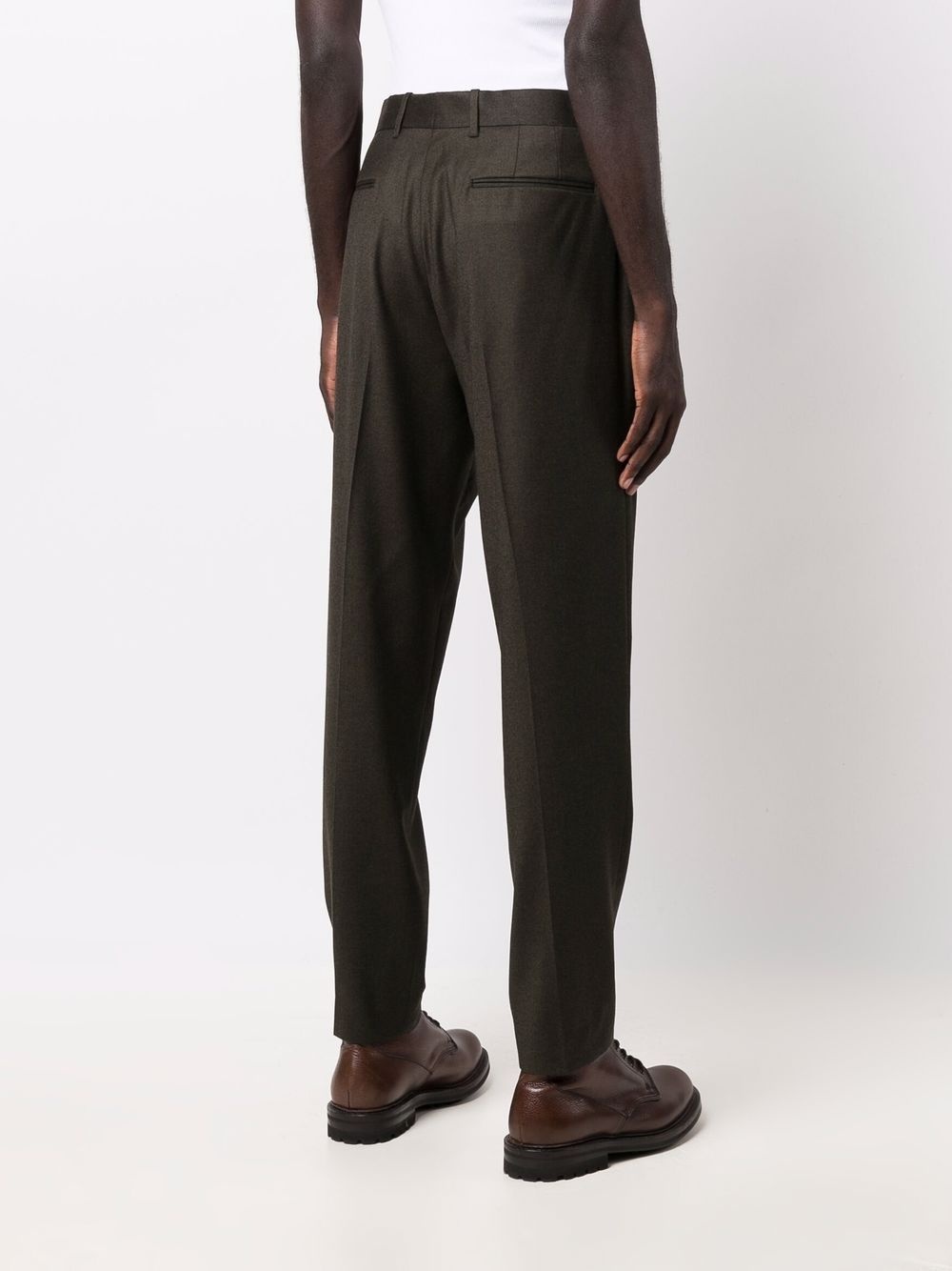 tailored wool-cashmere trousers - 4