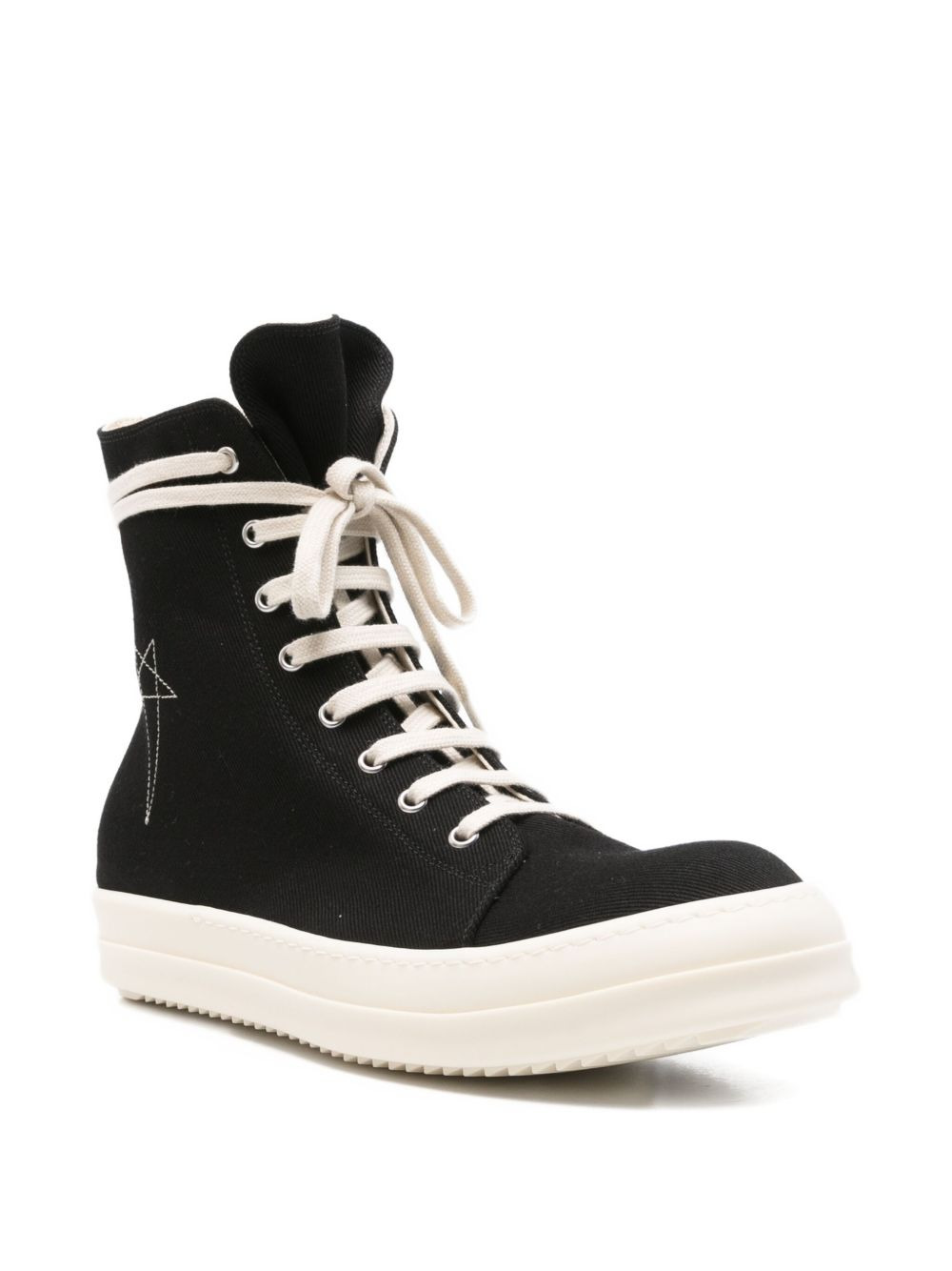 star-embroidered zip-fastening sneakers - 2