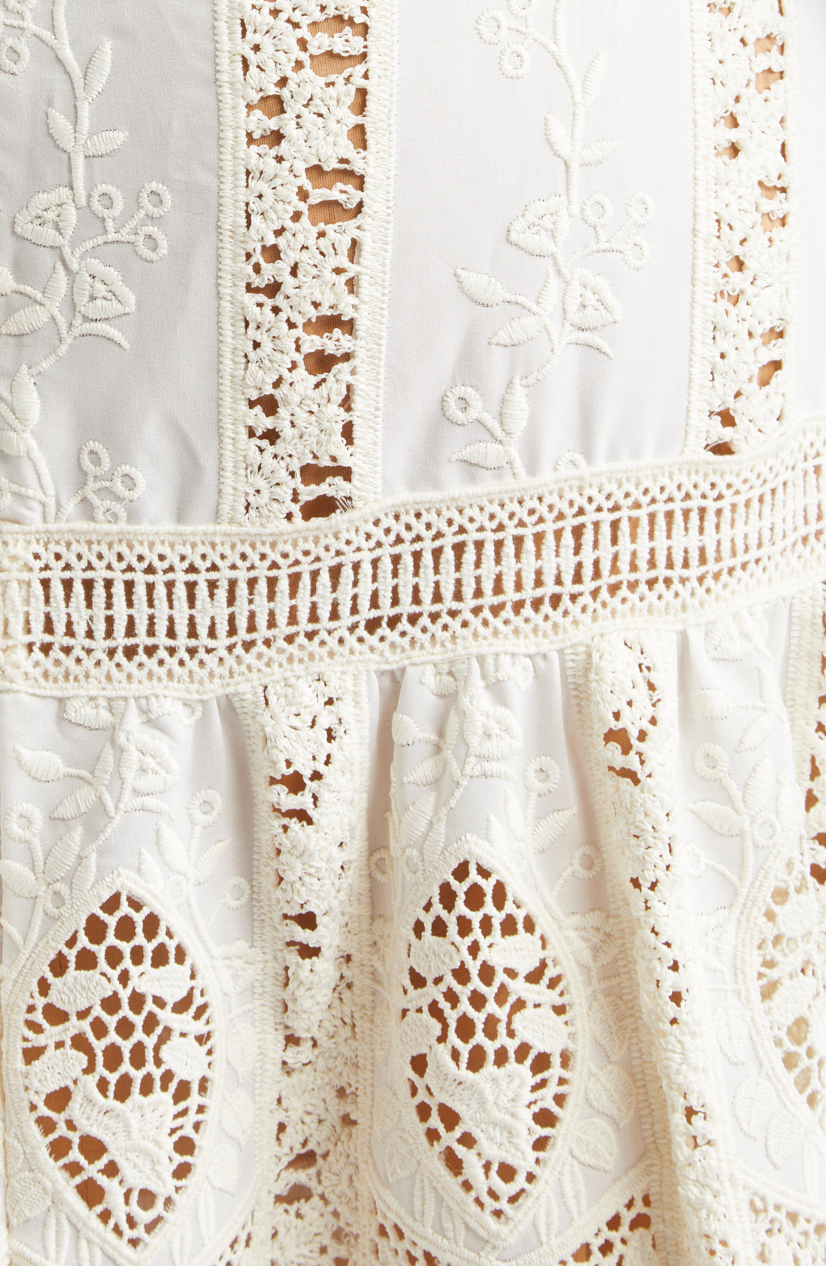 Johanna Ortiz Luz Embroidered Halter Maxi Dress in Ecru at Nordstrom - 6