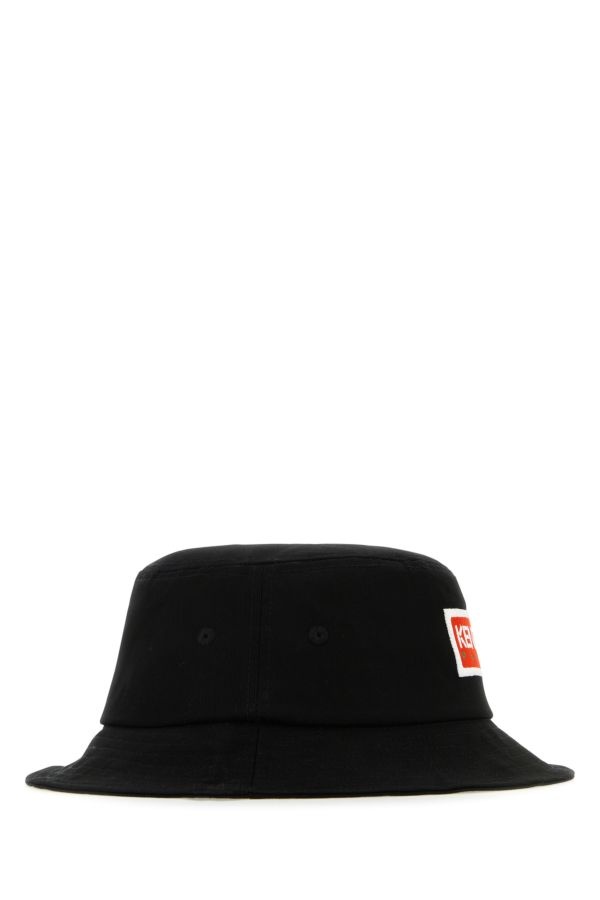 Black cotton bucket hat - 2