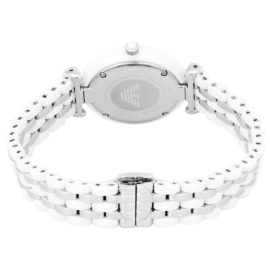 Armani Ceramica Mother of Pearl Dial Ladies Watch AR1488 - 3