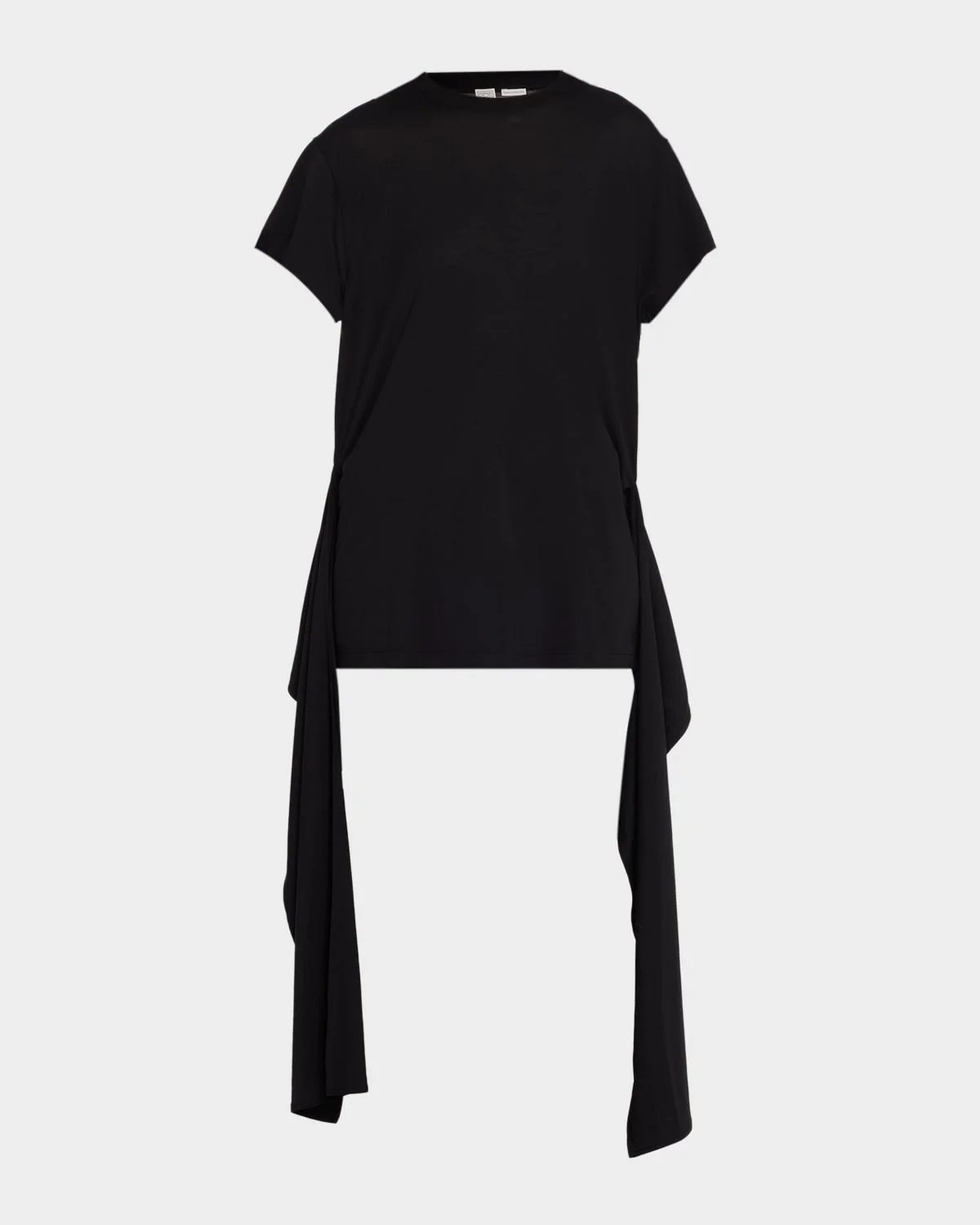Tie-Waist Jersey Short-Sleeve T-Shirt - 1