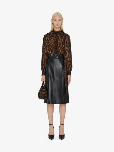 Givenchy HIGH WAISTED WRAP SKIRT IN LEATHER WITH 4G BELT outlook