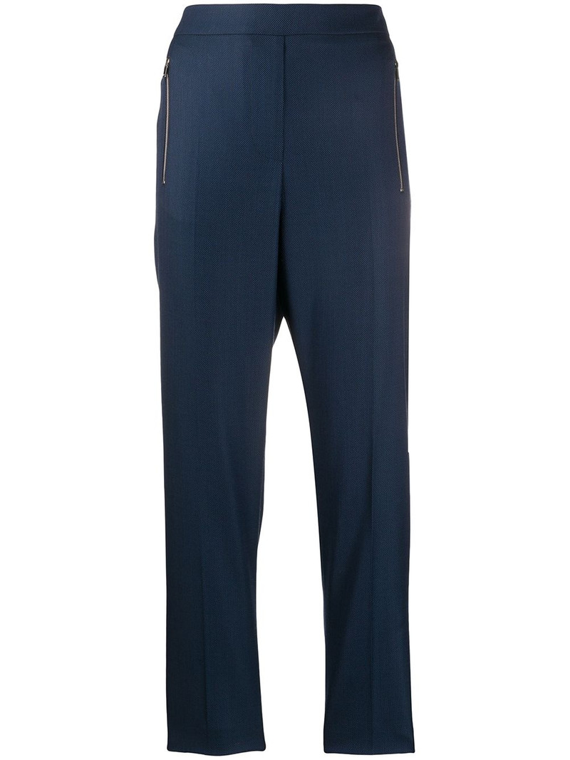 zipped pockets cropped trousers 1