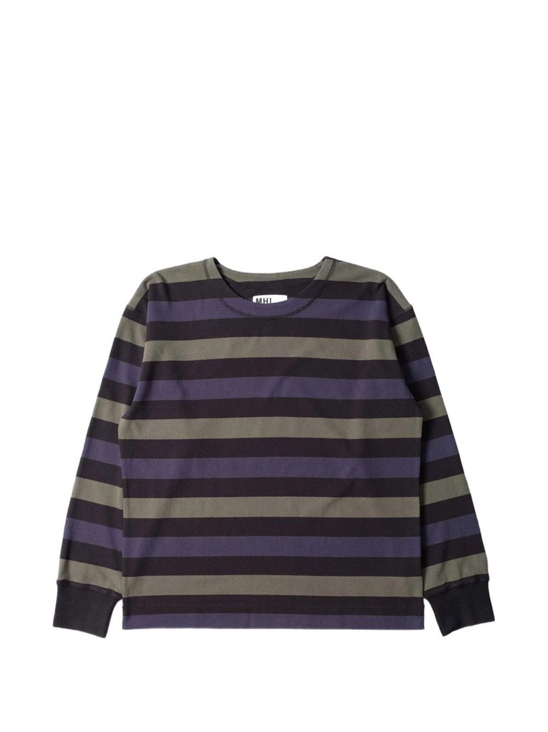crew-neck striped T-shirt 1