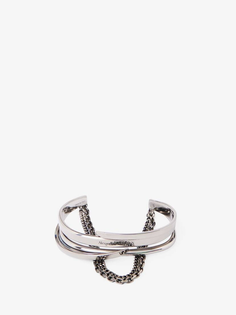 Men's Fine Accumulation Cuff in Antique Silver 1