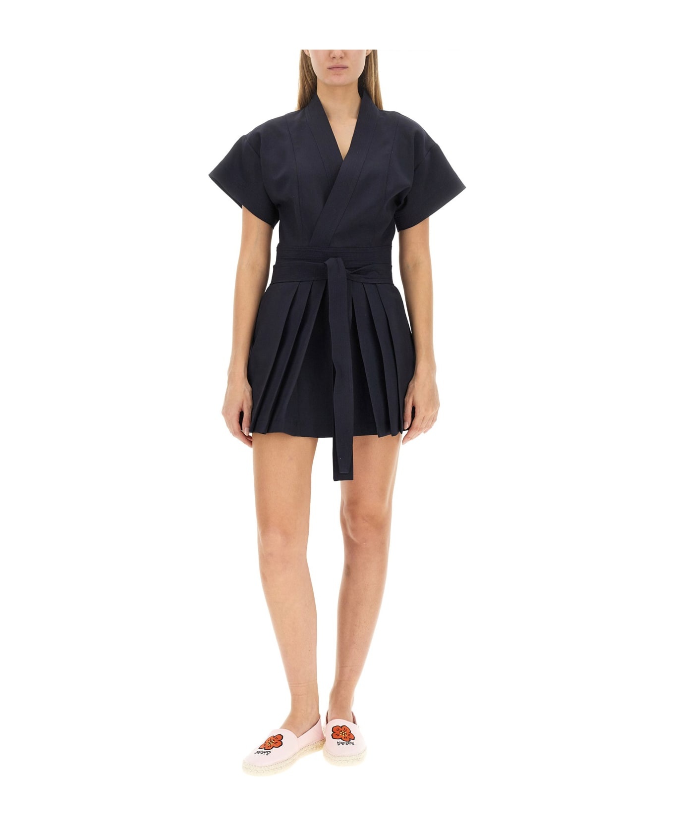 Kimono Flared Cut Dress - 4