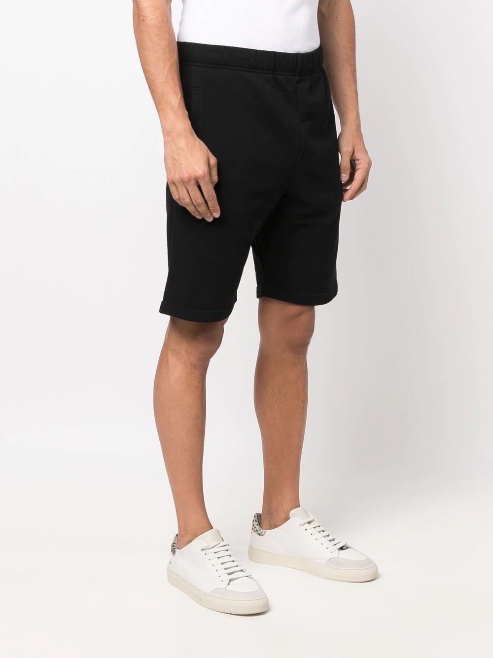 logo-patch knee-length shorts - 3