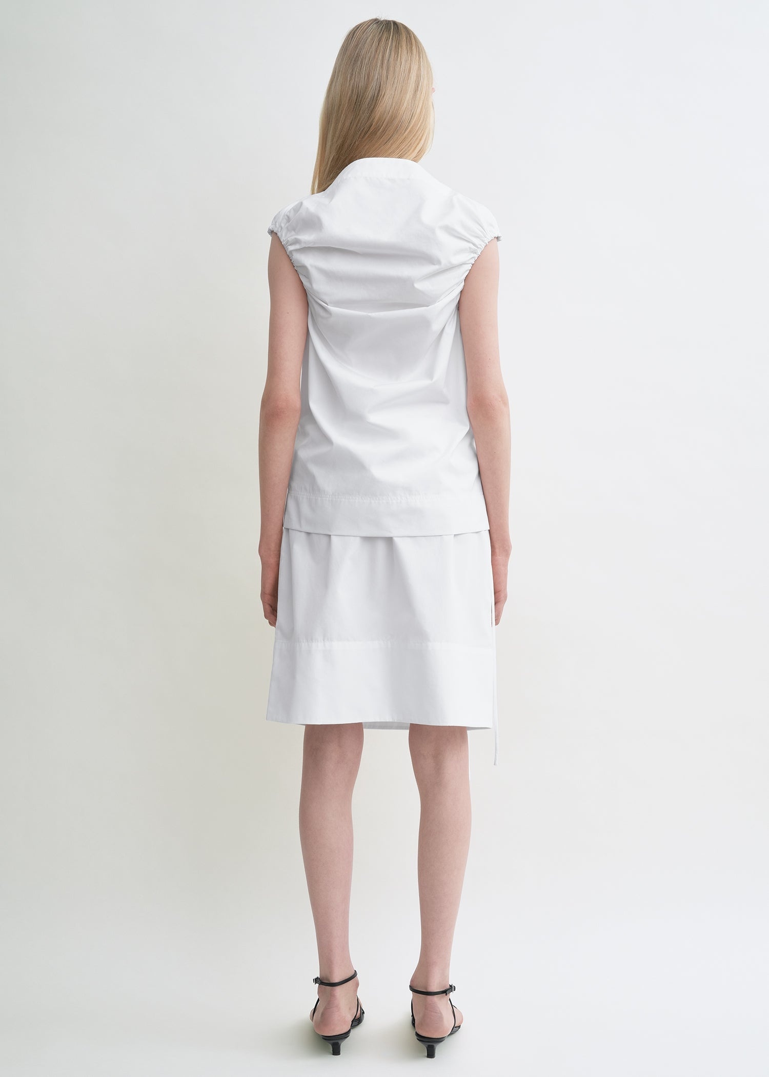 Gathered top white - 4