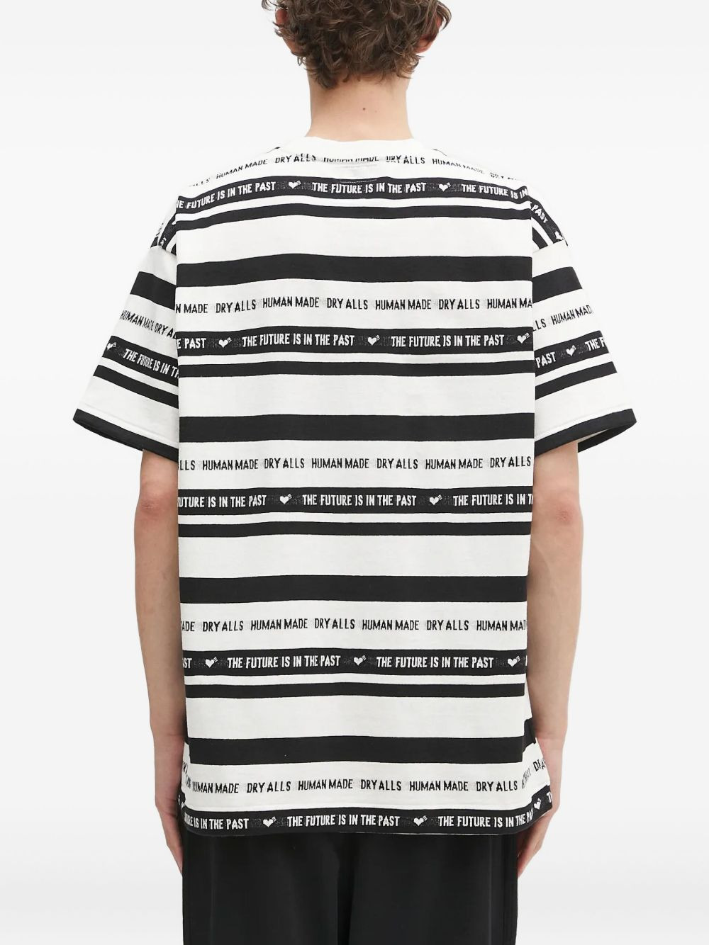 stripe-print t-shirt - 4