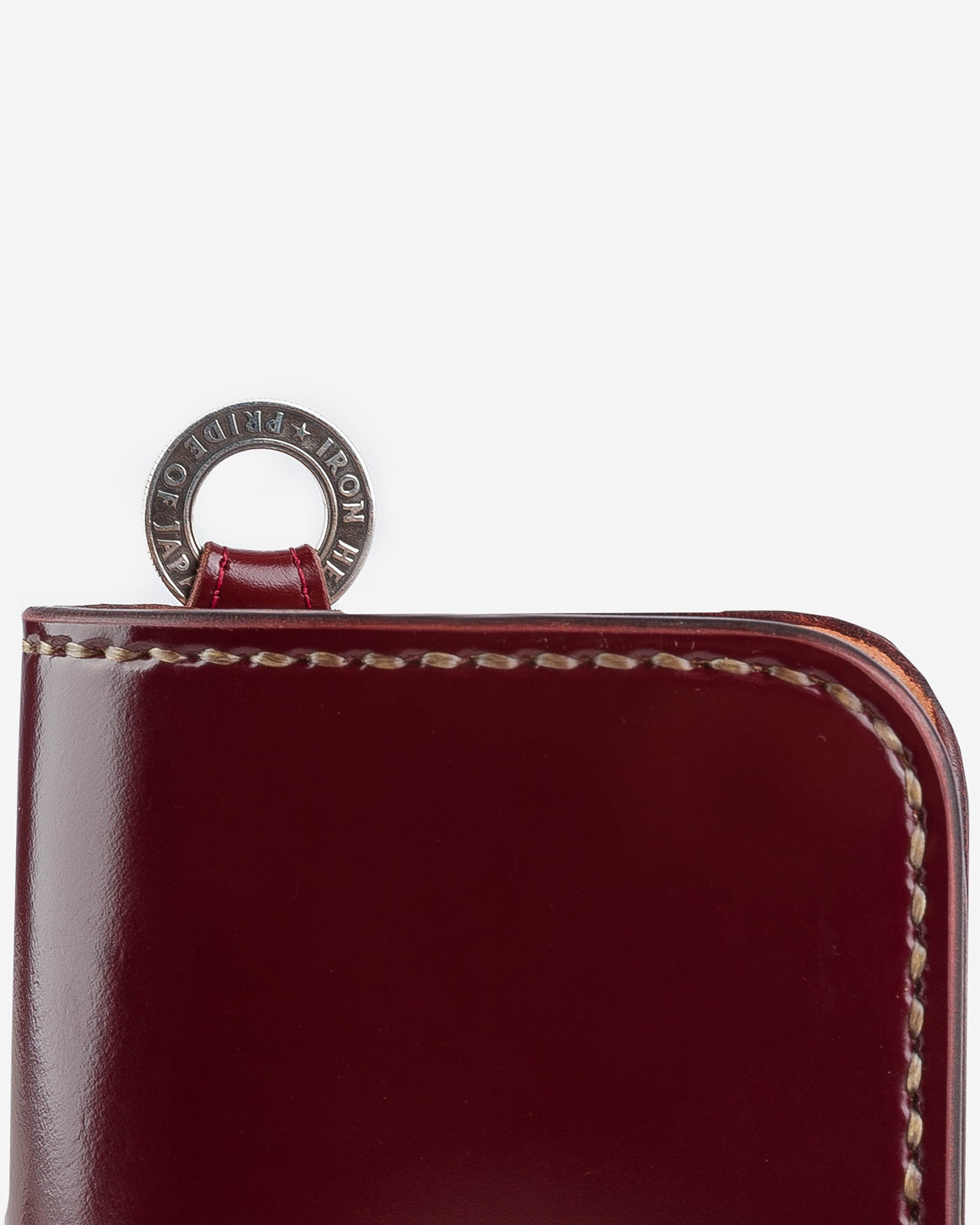 IHG-02-OXB Medium Shell Cordovan Wallet - Ox Blood - 7