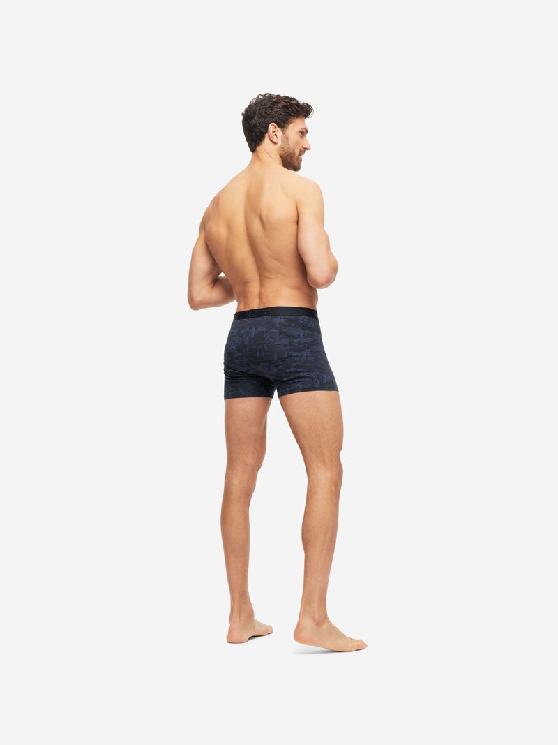 Men's Boxer Briefs Tolie 7 Pima Cotton Stretch Navy - 4