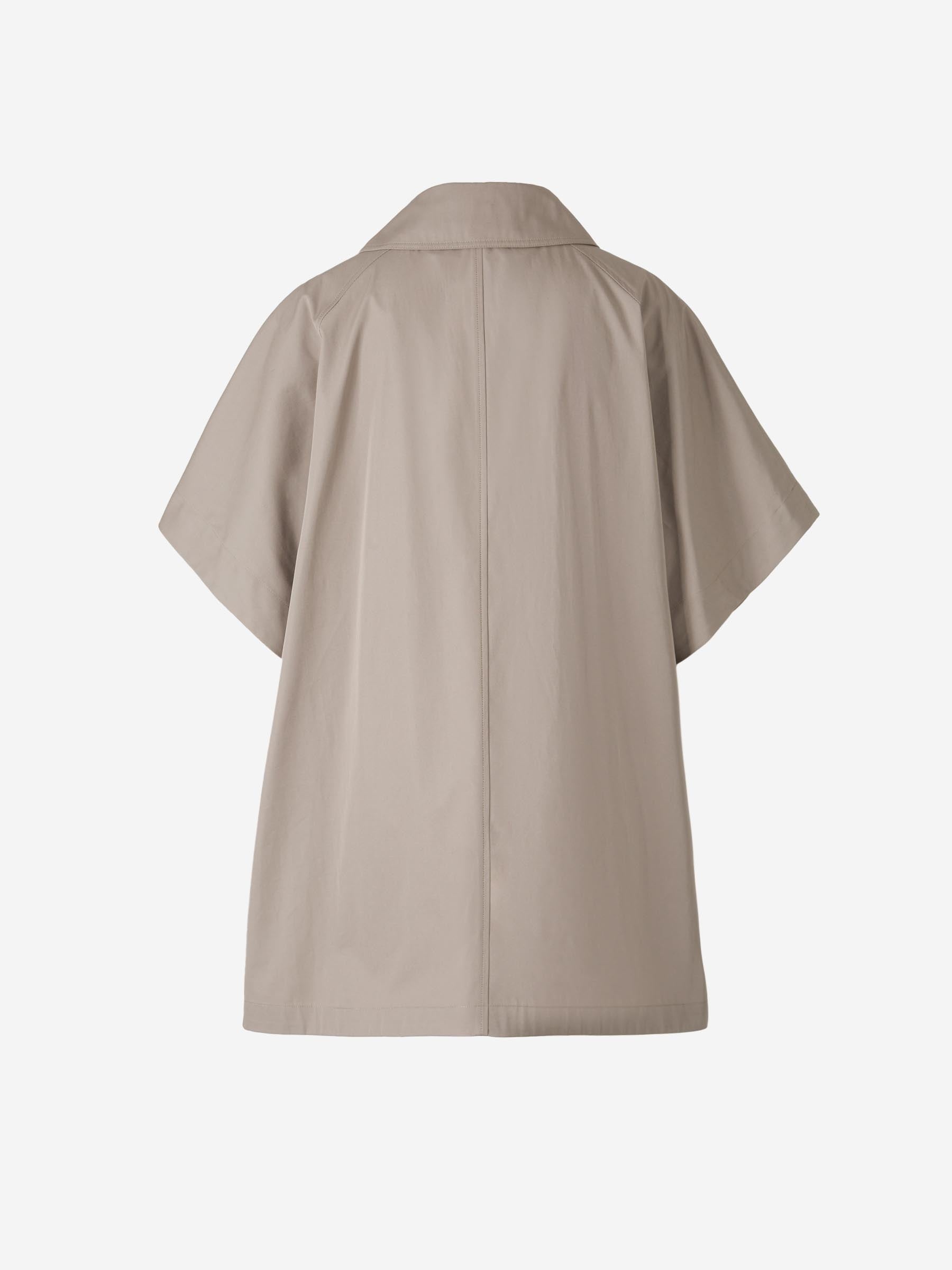 DOUBLE PONCHO TRENCH COAT - 3