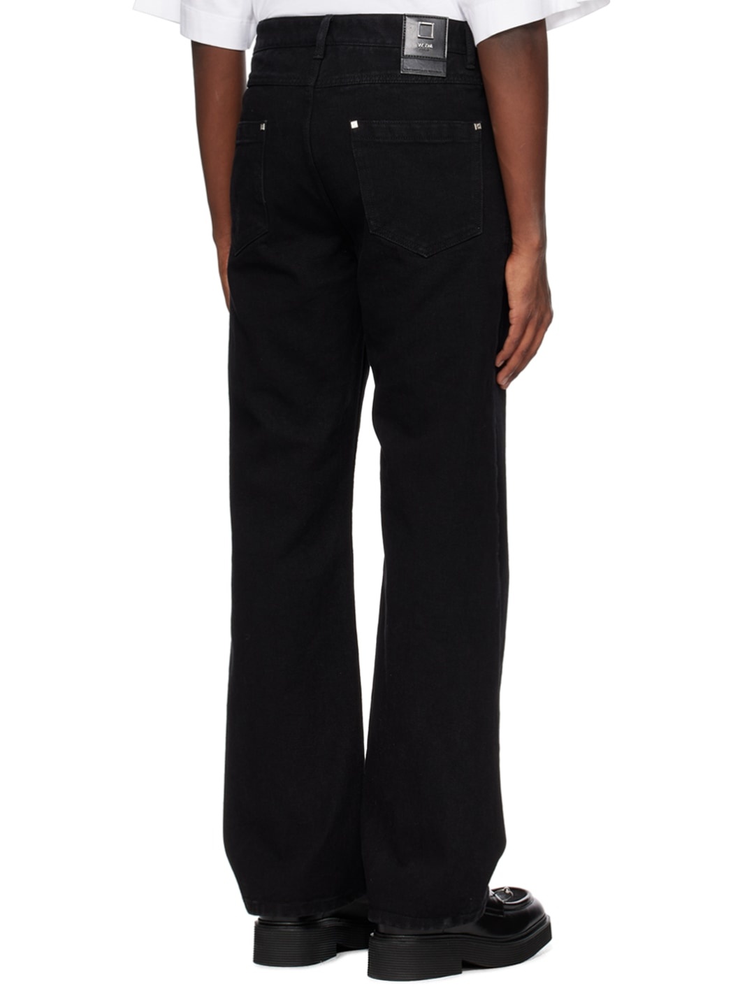 Black Long Straight Jeans - 5