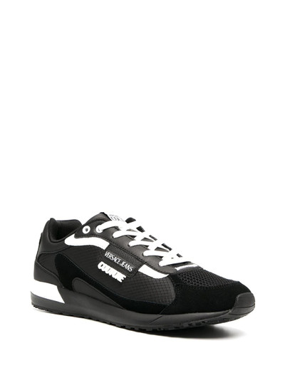 VERSACE JEANS COUTURE suede panel low-top sneakers outlook