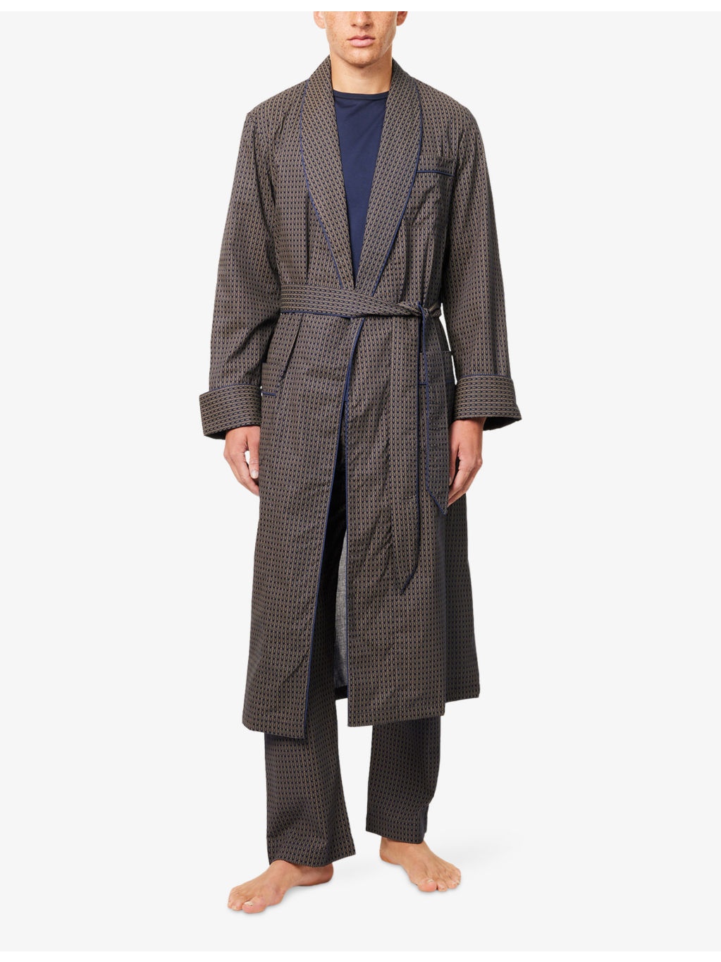 Nelson Graphic-Print Cotton-Poplin Robe - 3