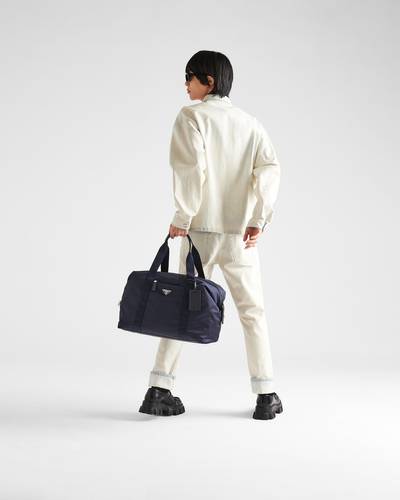 Prada Re-Nylon and Saffiano leather duffle bag outlook