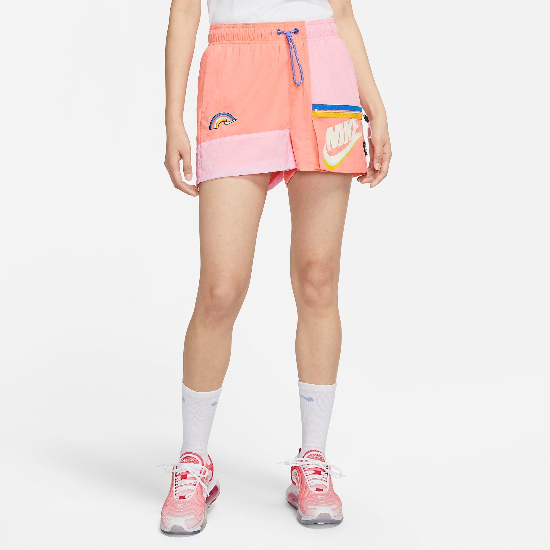 (WMNS) Nike AS W Nike Sportswear ICON CLASH Short CRIMSON BLISS DJ5376-641 - 4