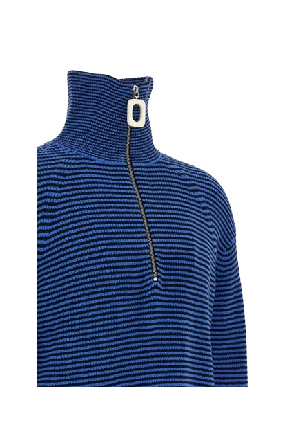 JW Anderson Half Zip Jumper Blue/Black - 3
