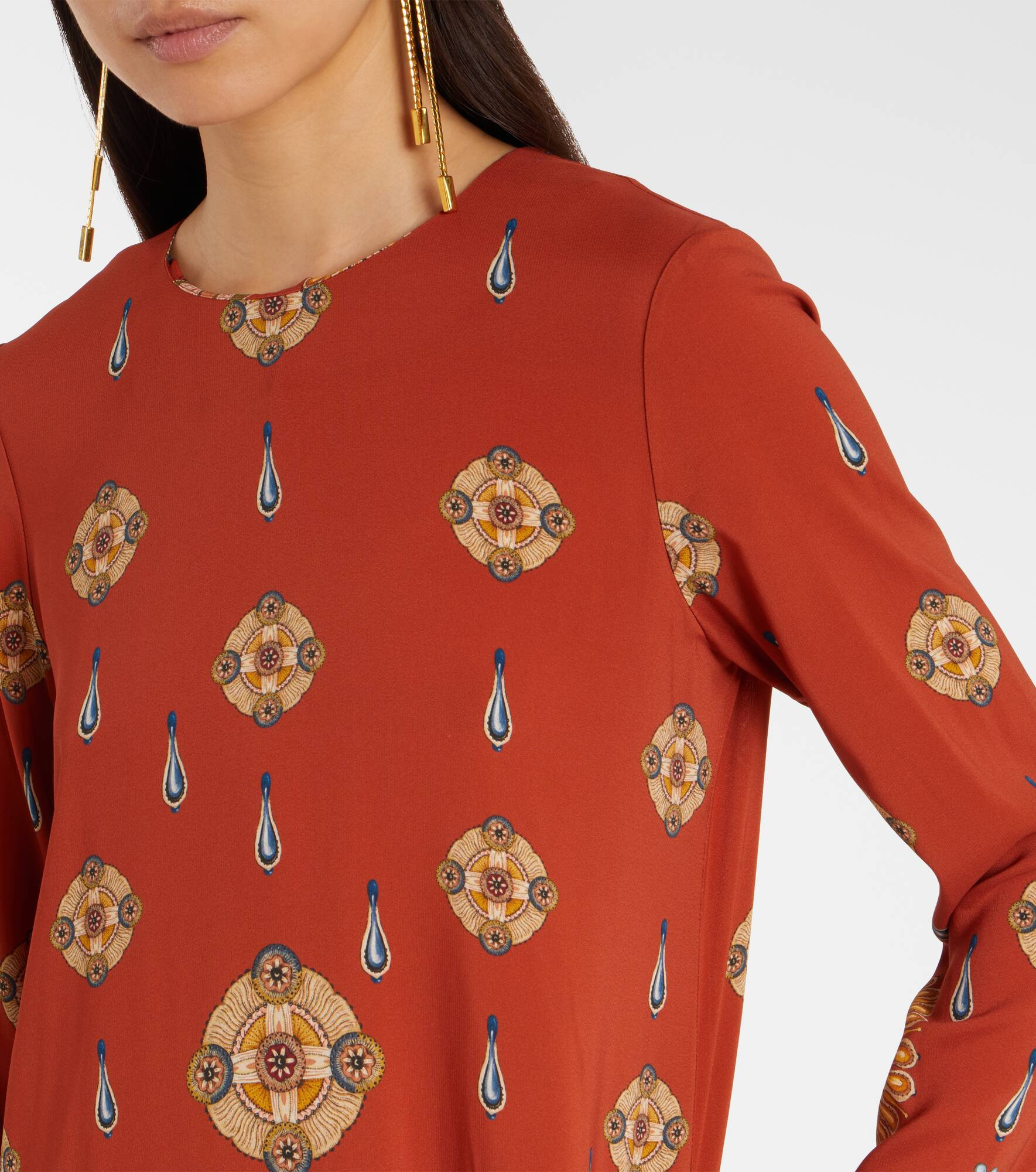 Swing printed jersey maxi dress - 4