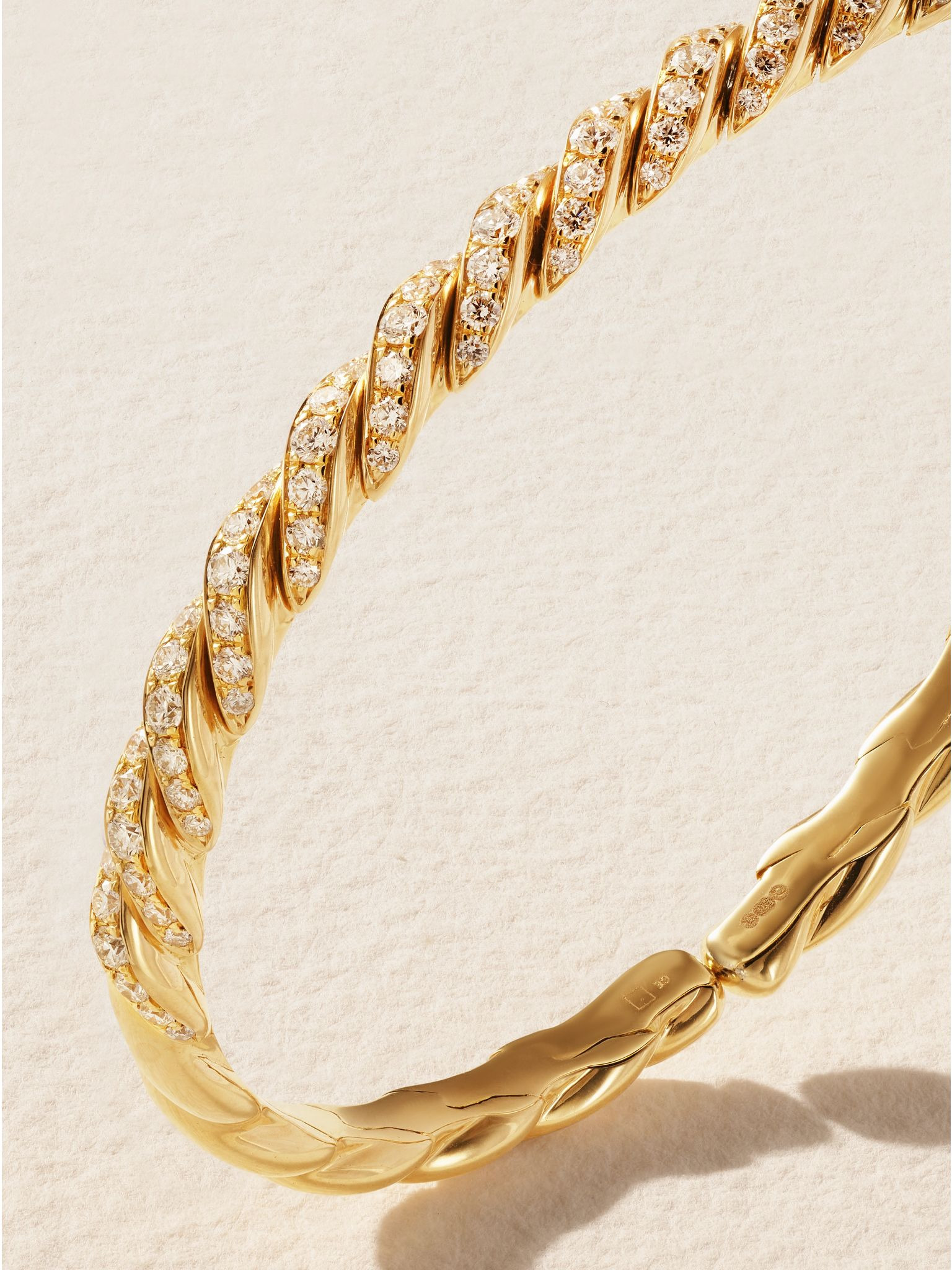 Pavéflex 18-karat gold diamond bracelet Gold - 3