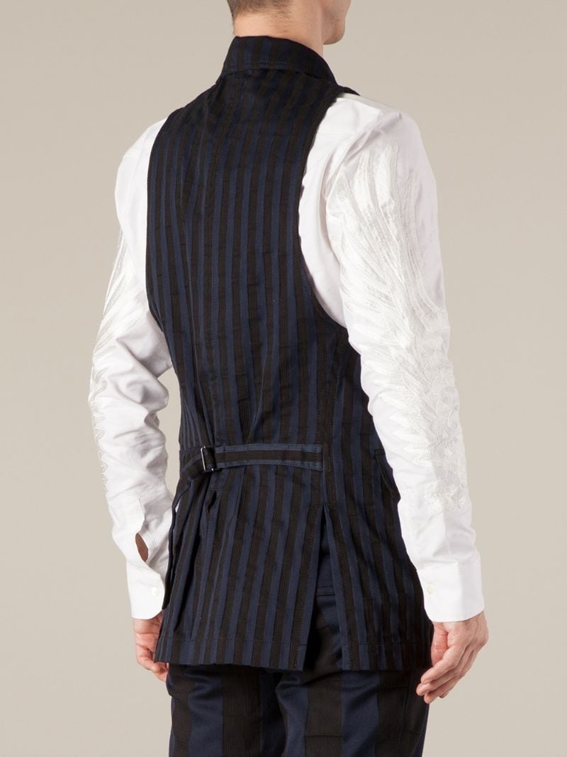 striped waistcoat - 4