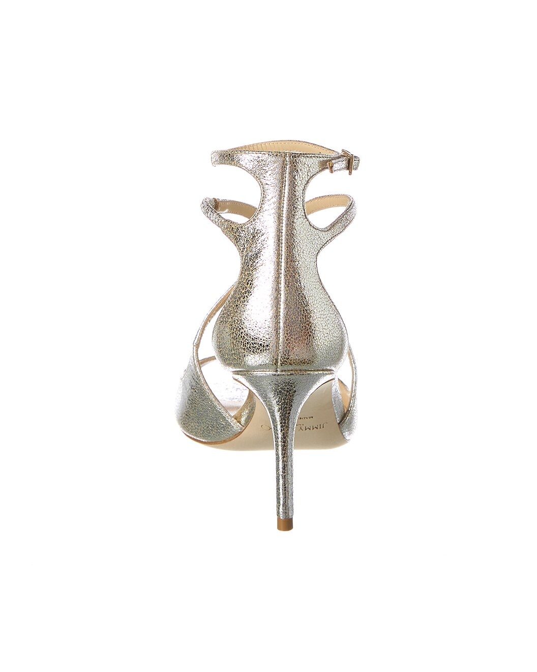 Jimmy Choo Azia 75 Glitter Leather Sandal - 3