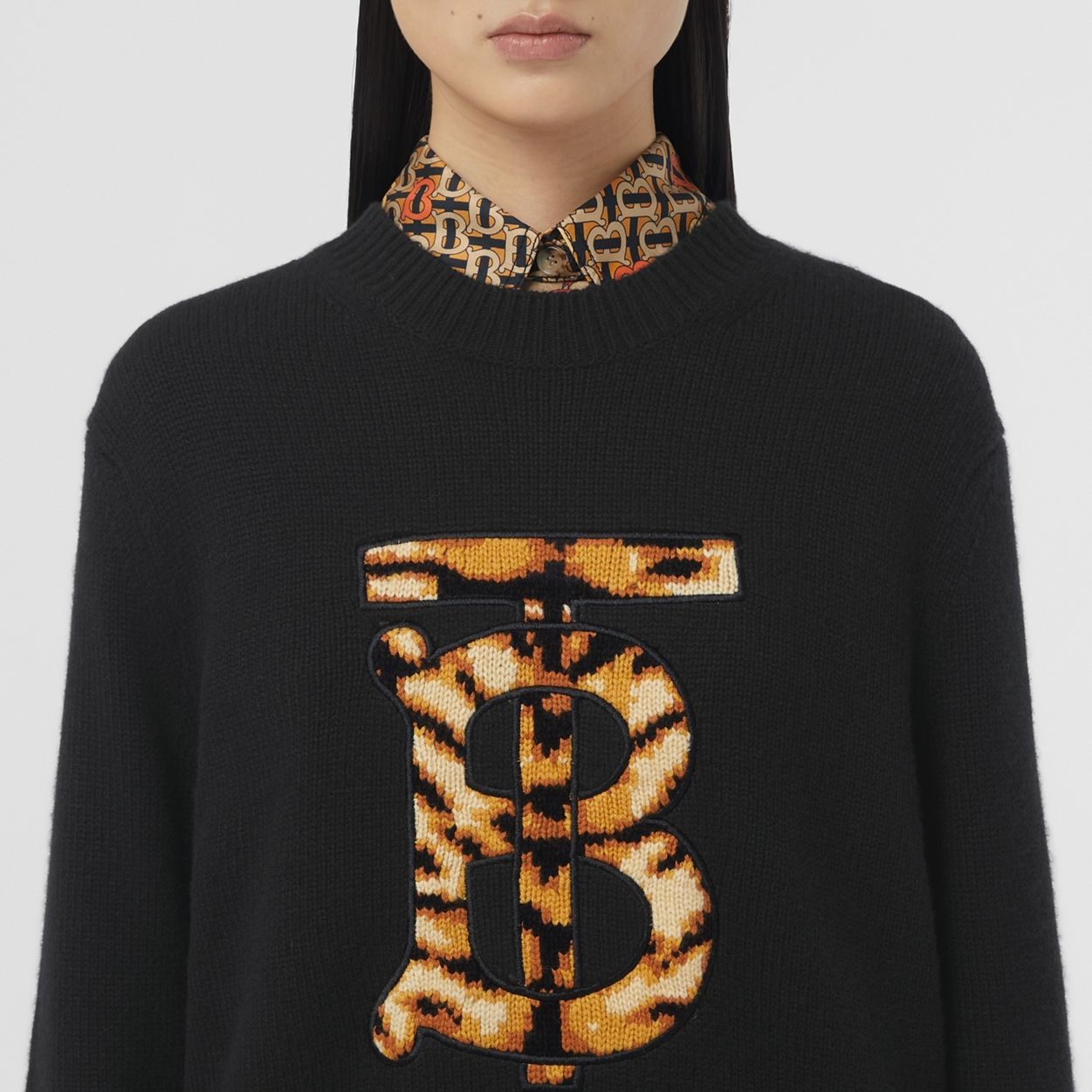 Monogram Motif Cashmere Sweater - 3