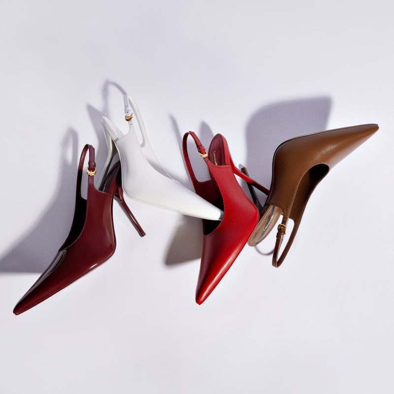 LARROUDÉ X ALTUZARRA PUMP IN WHITE PATENT LEATHER 8