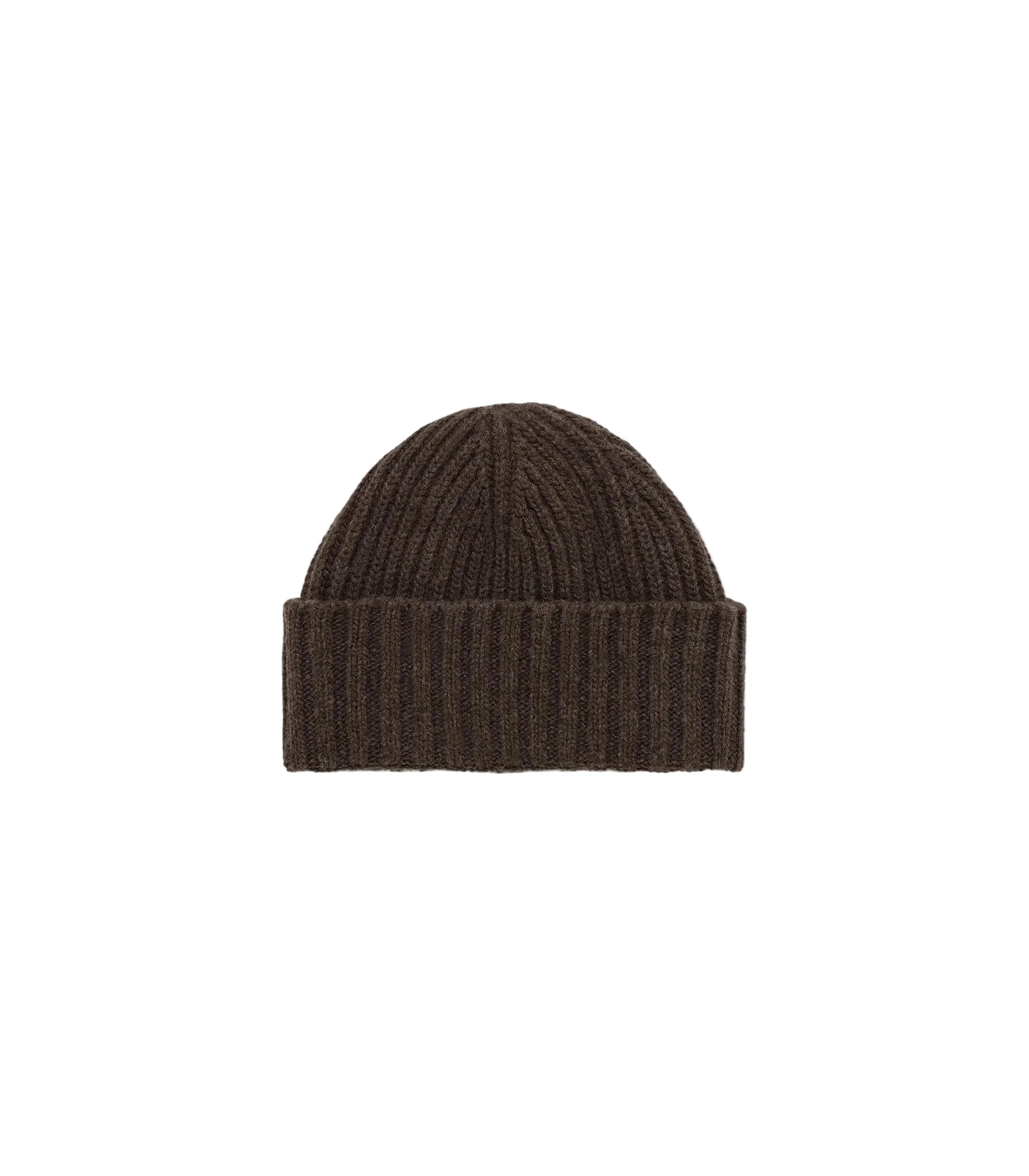 Cabin Lambswool Knit Cap Deep Brown - 1