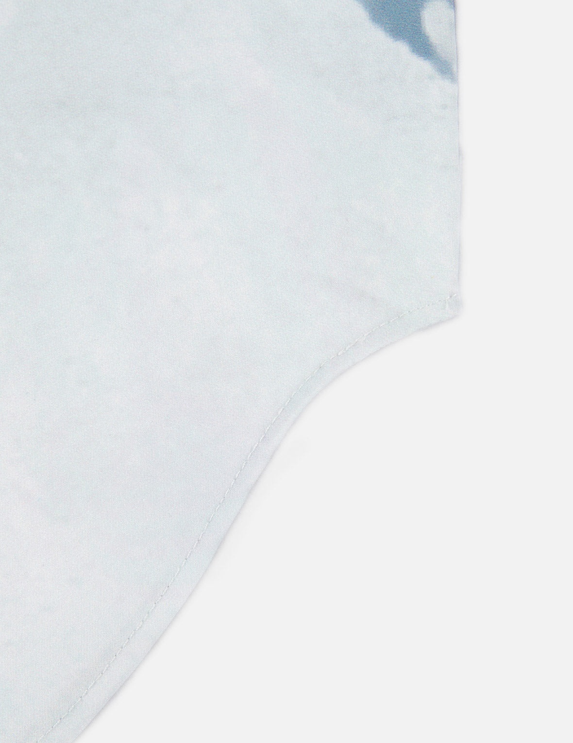 Mock Neck Marble-pattern Print Dress - 12