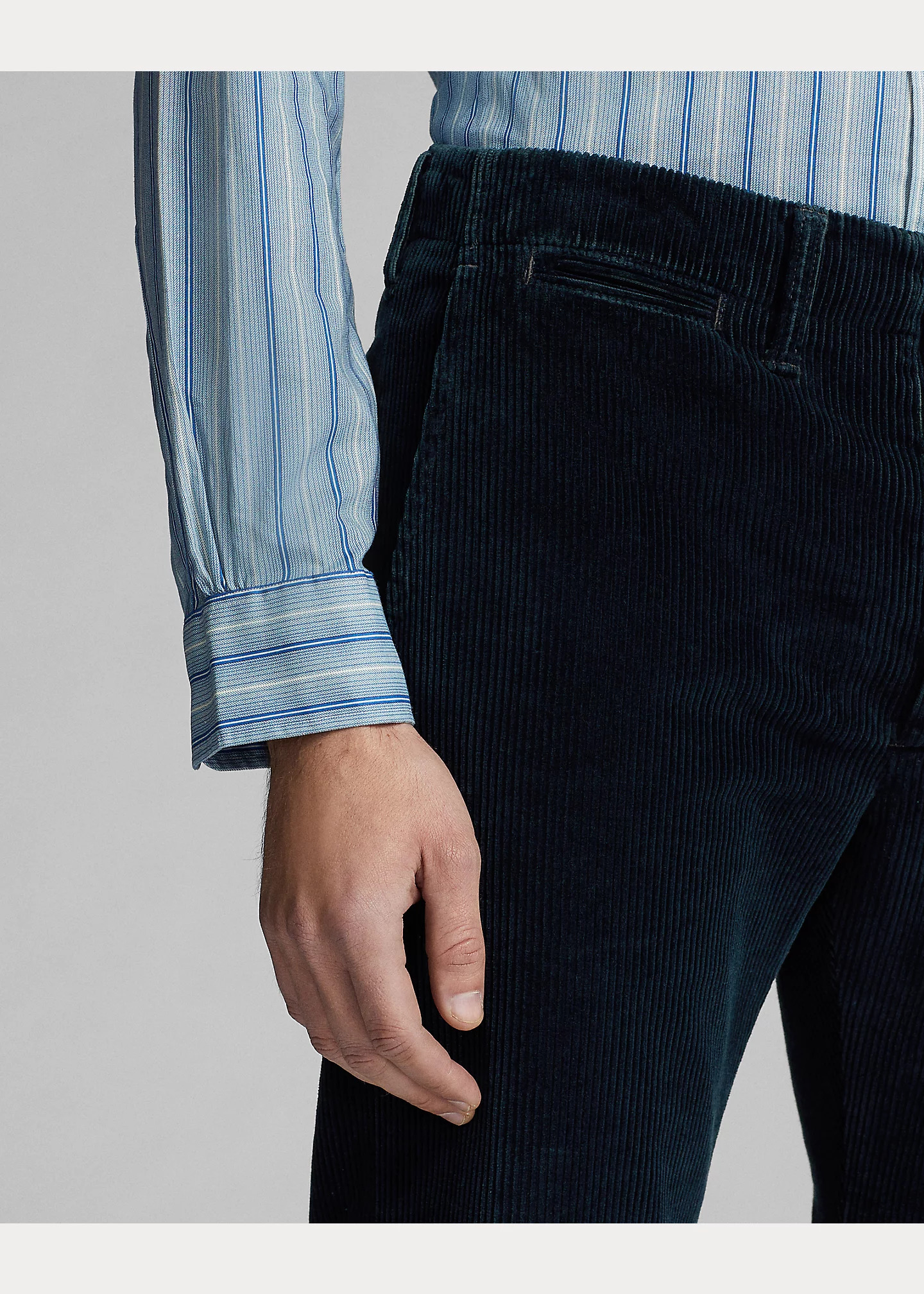 Indigo Corduroy Pant - 5