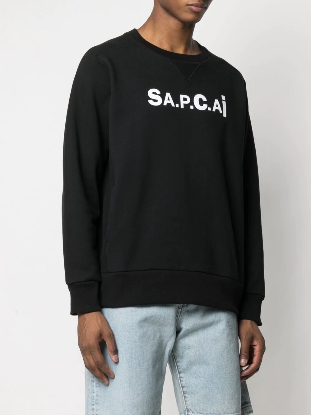 x Sacai logo-print sweatshirt - 4