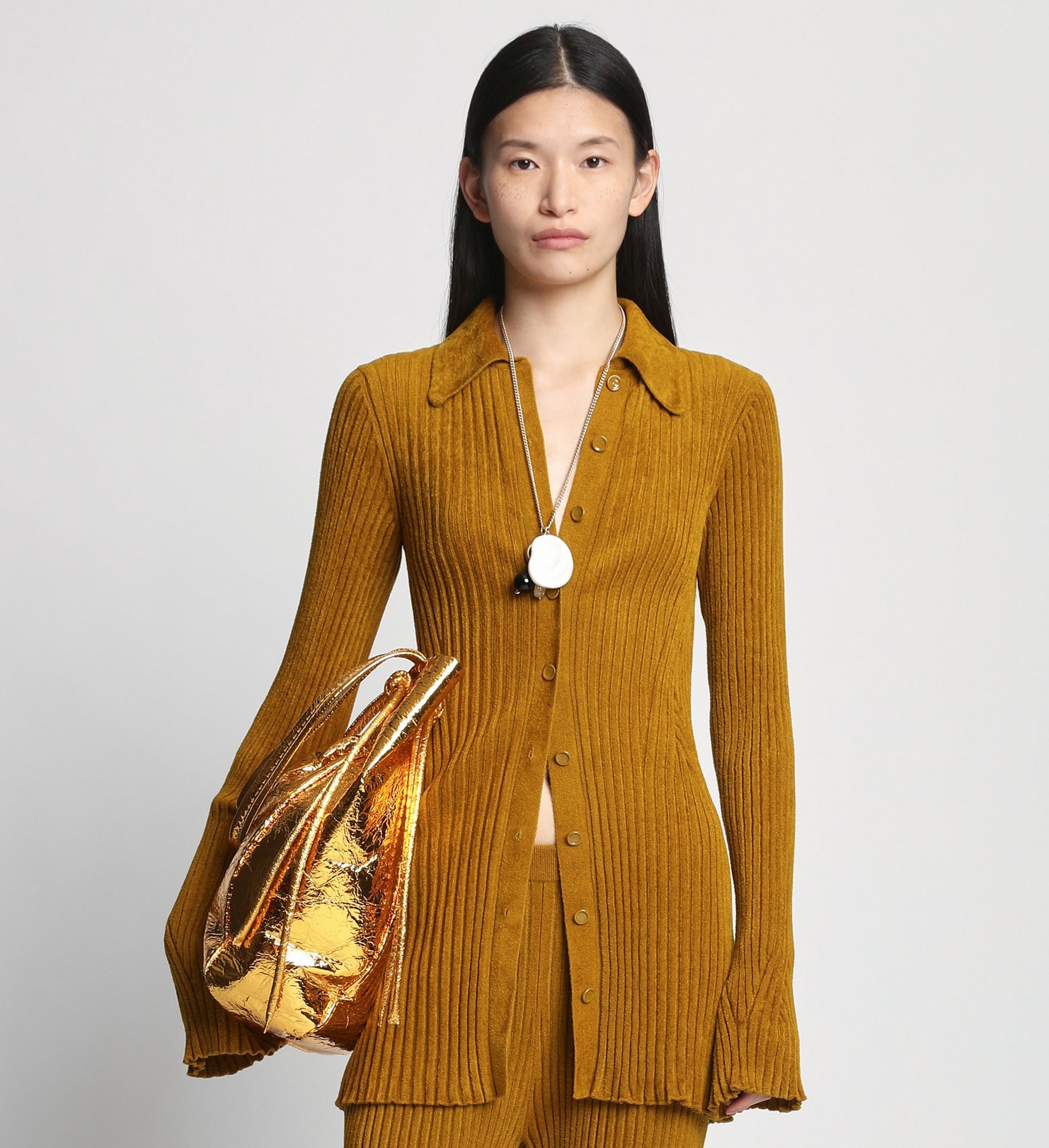 Velvet Rib Knit Shirt - 2
