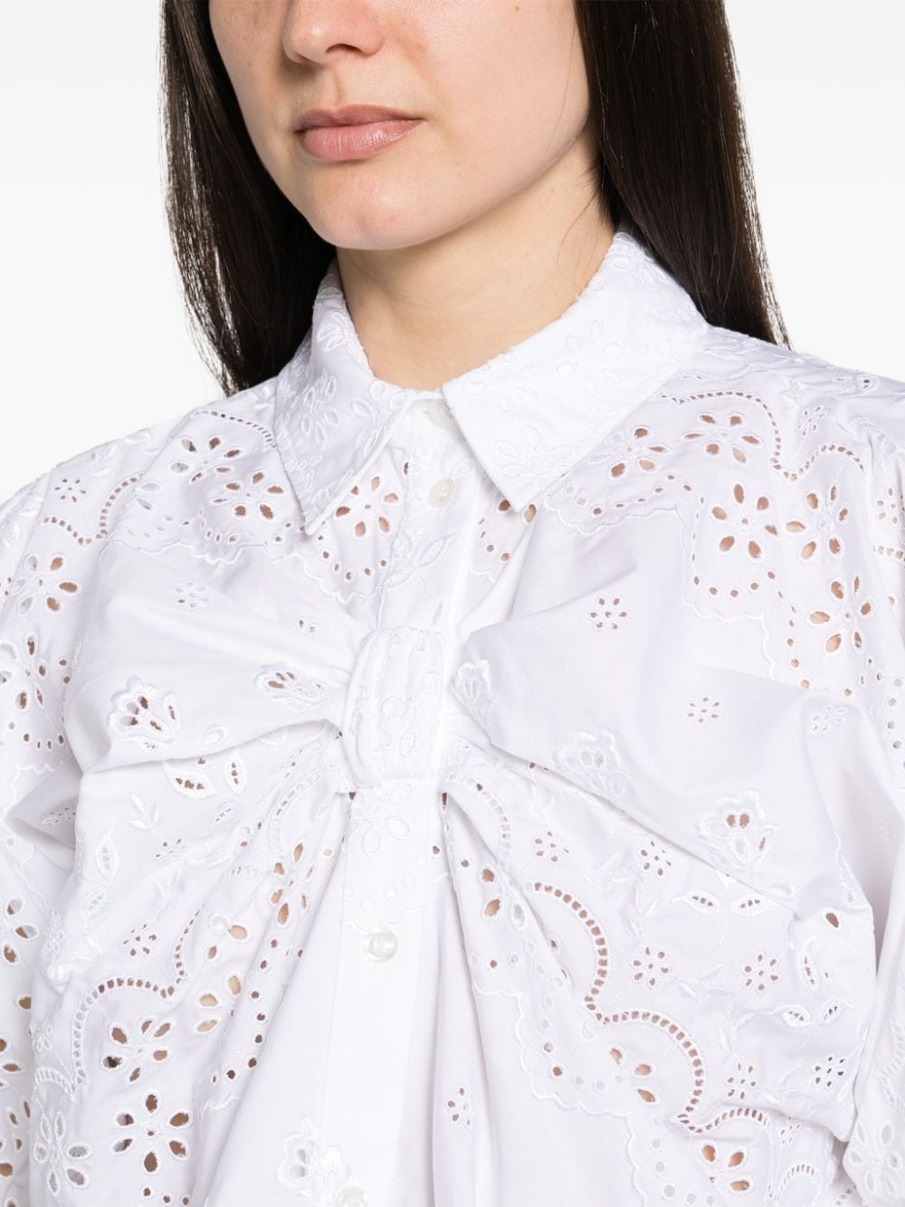 broderie anglaise cotton blouse - 5