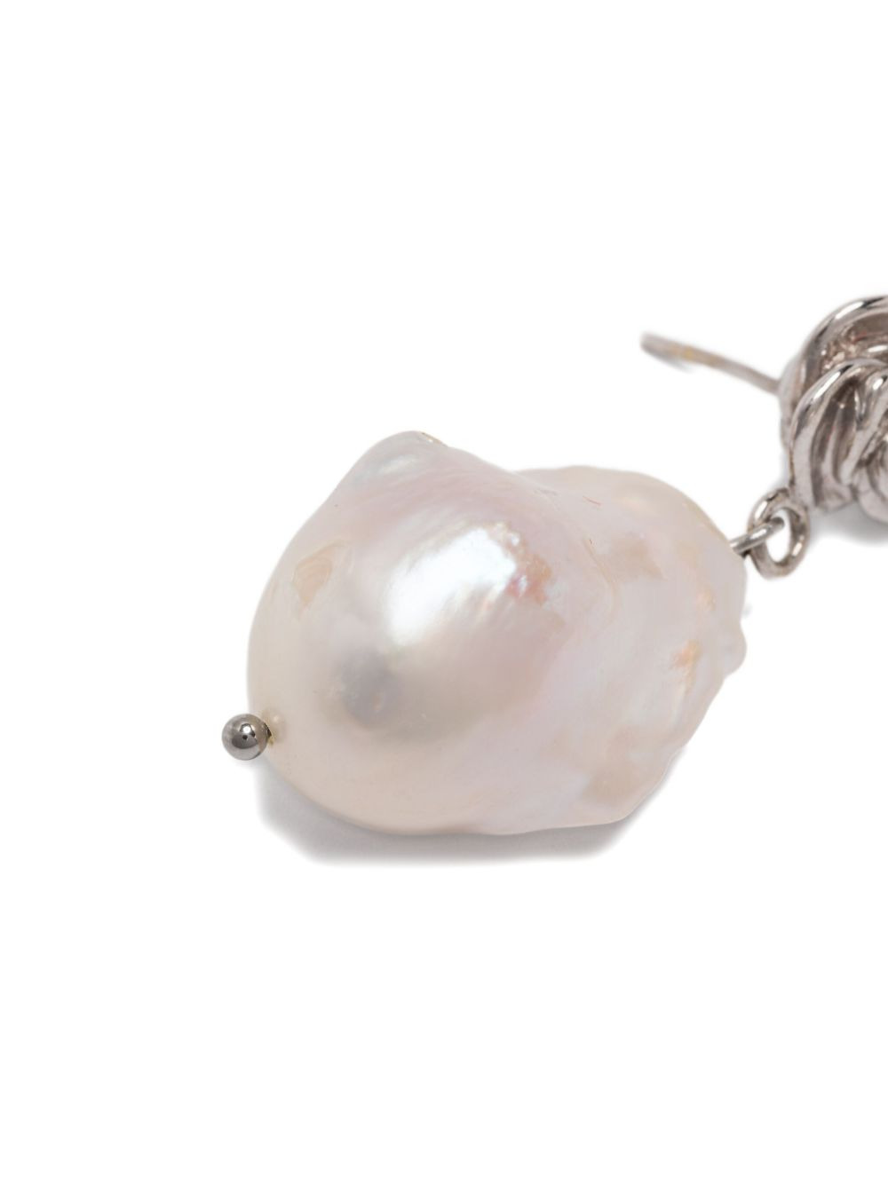 Rose pearl earrings - 4