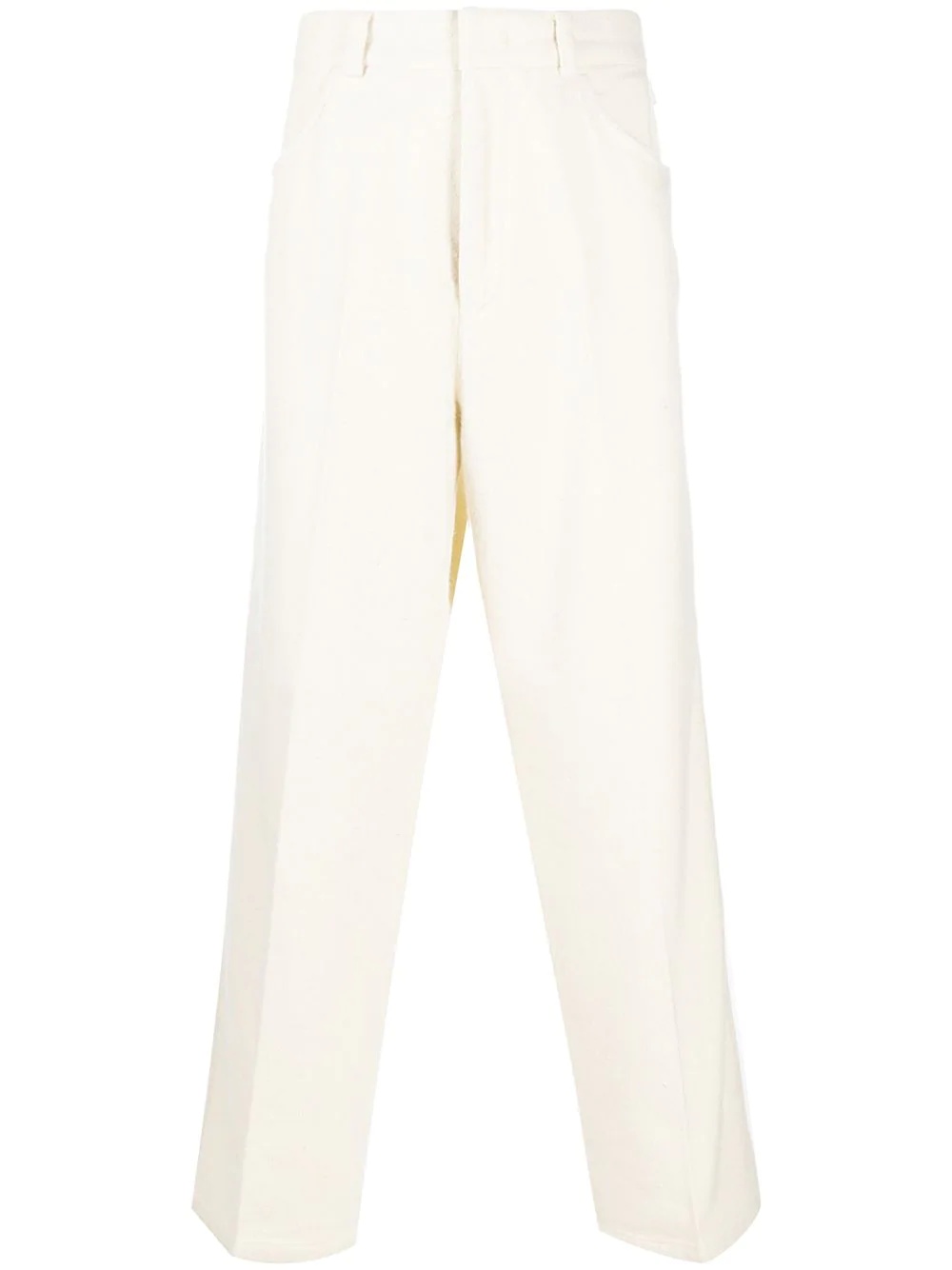 flat front trousers - 1