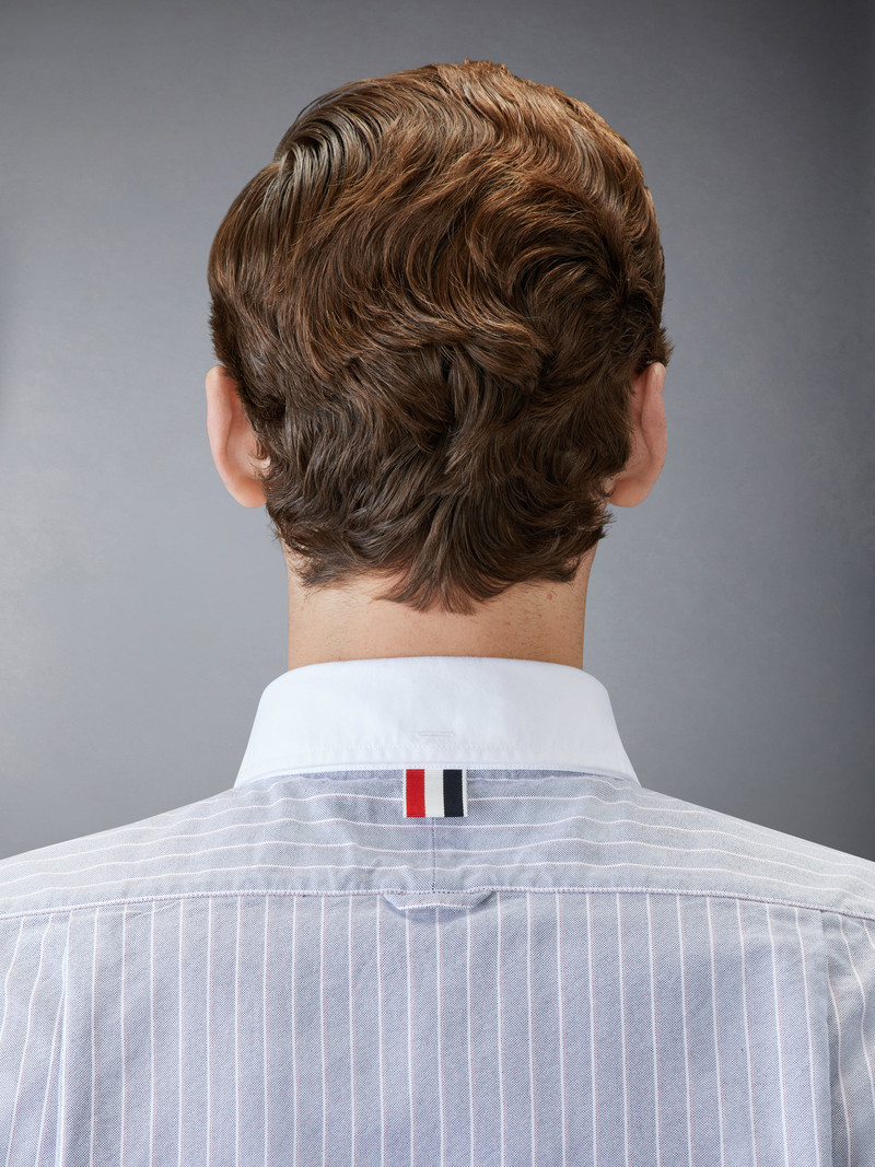 Oxford 4-Bar Shadow Pinstripe Shirt 7
