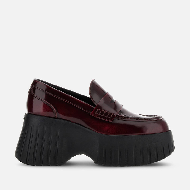 Loafers Hogan H-Stripes Burgundy 1