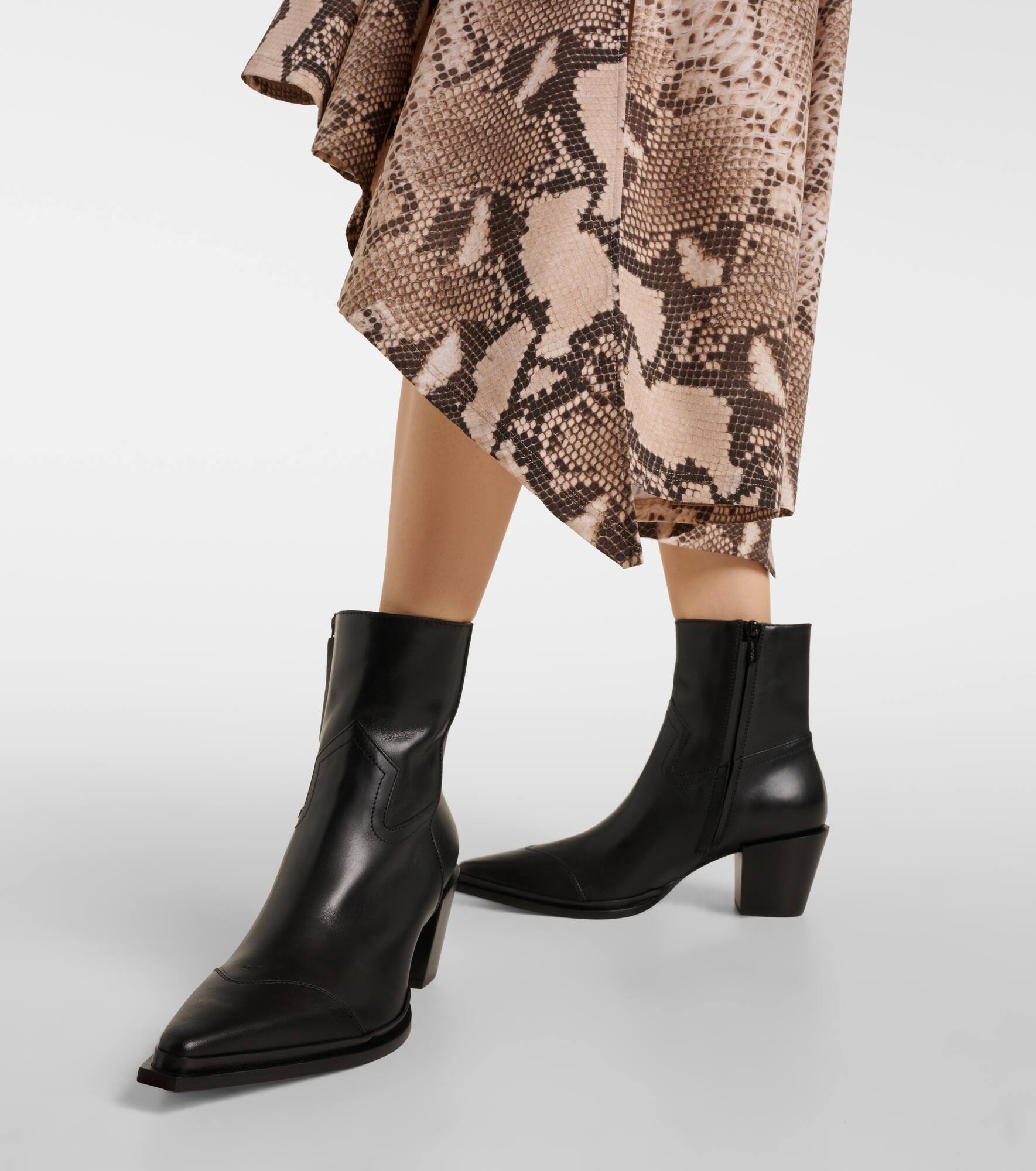 Cece 60 leather ankle boots - 4