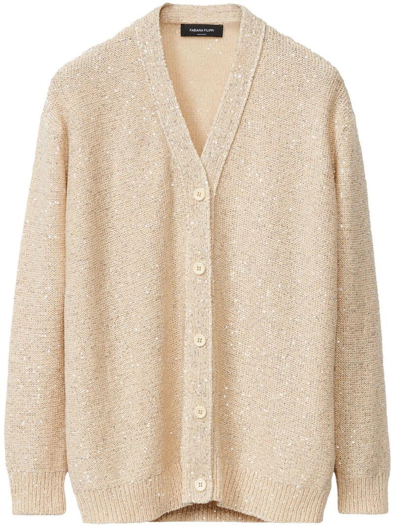sequin-embellished cardigan 1