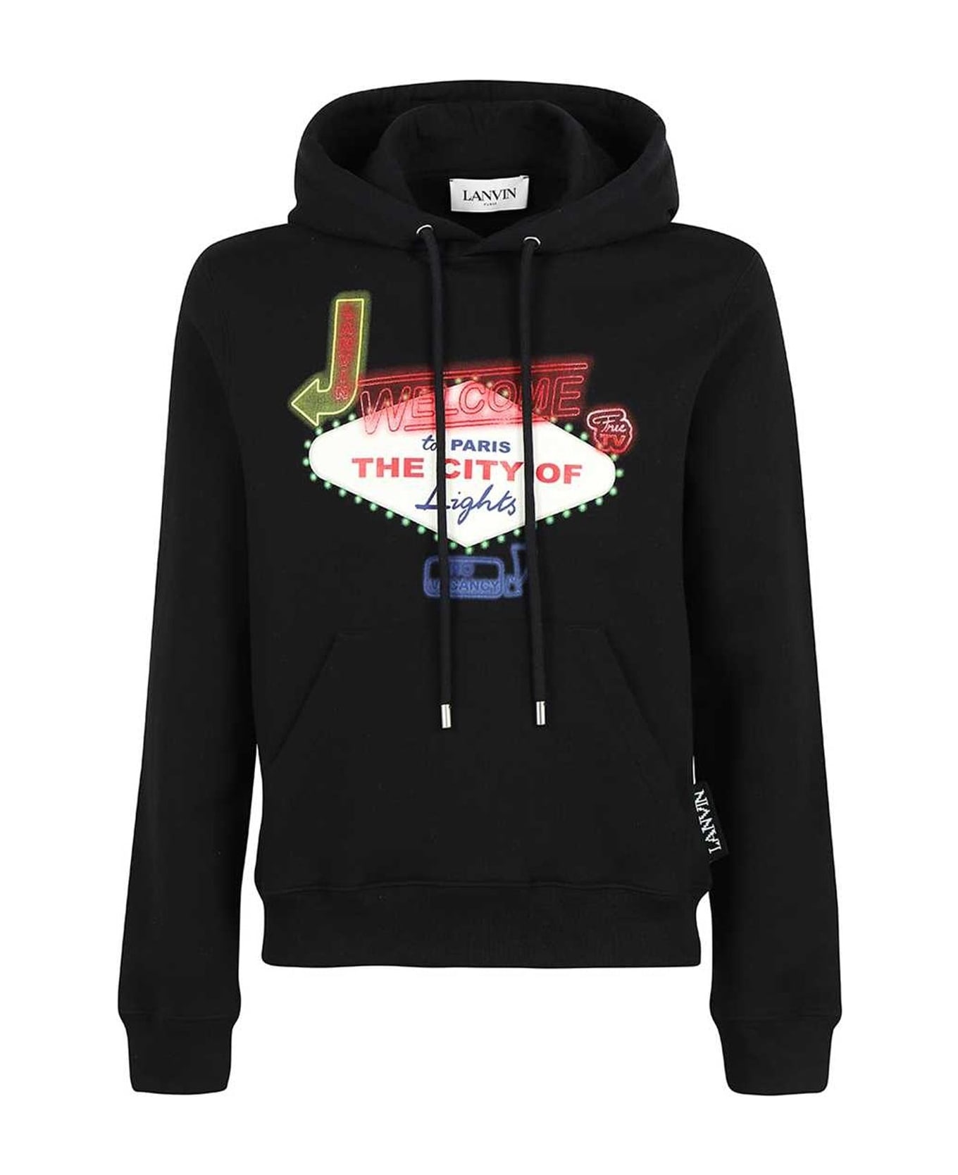 Printed Hooded Sweatshirt - 1