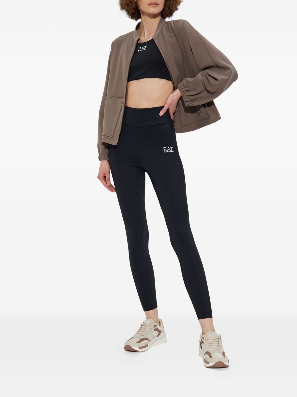 embroidered-logo bomber jacket - 2