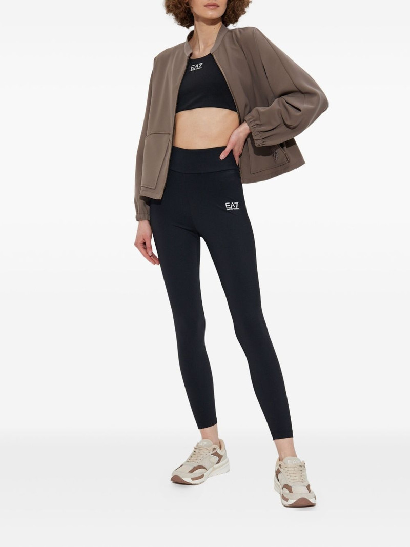 EMPORIO ARMANI embroidered-logo bomber jacket outlook