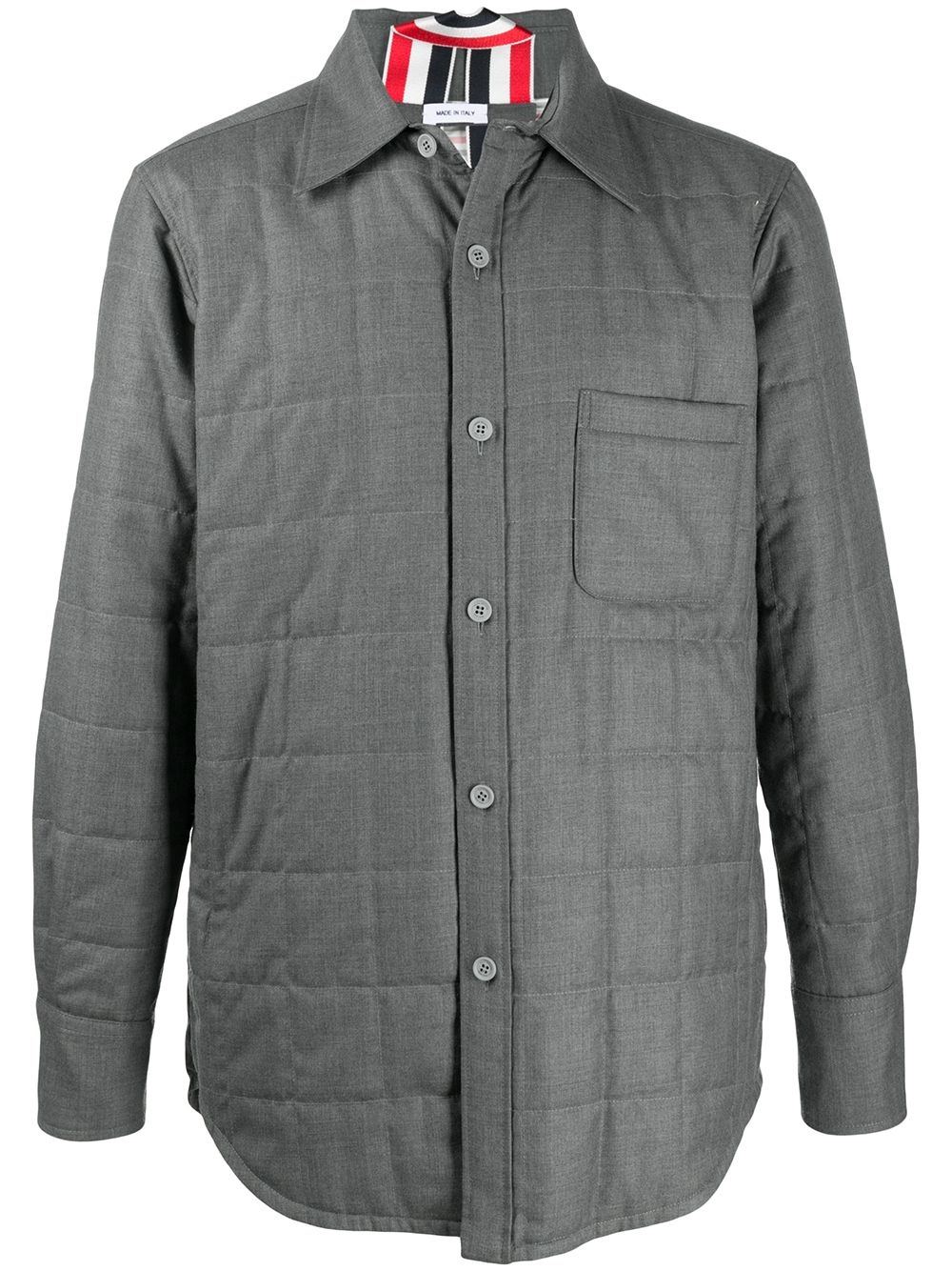 super 120s twill shirt jacket - 1